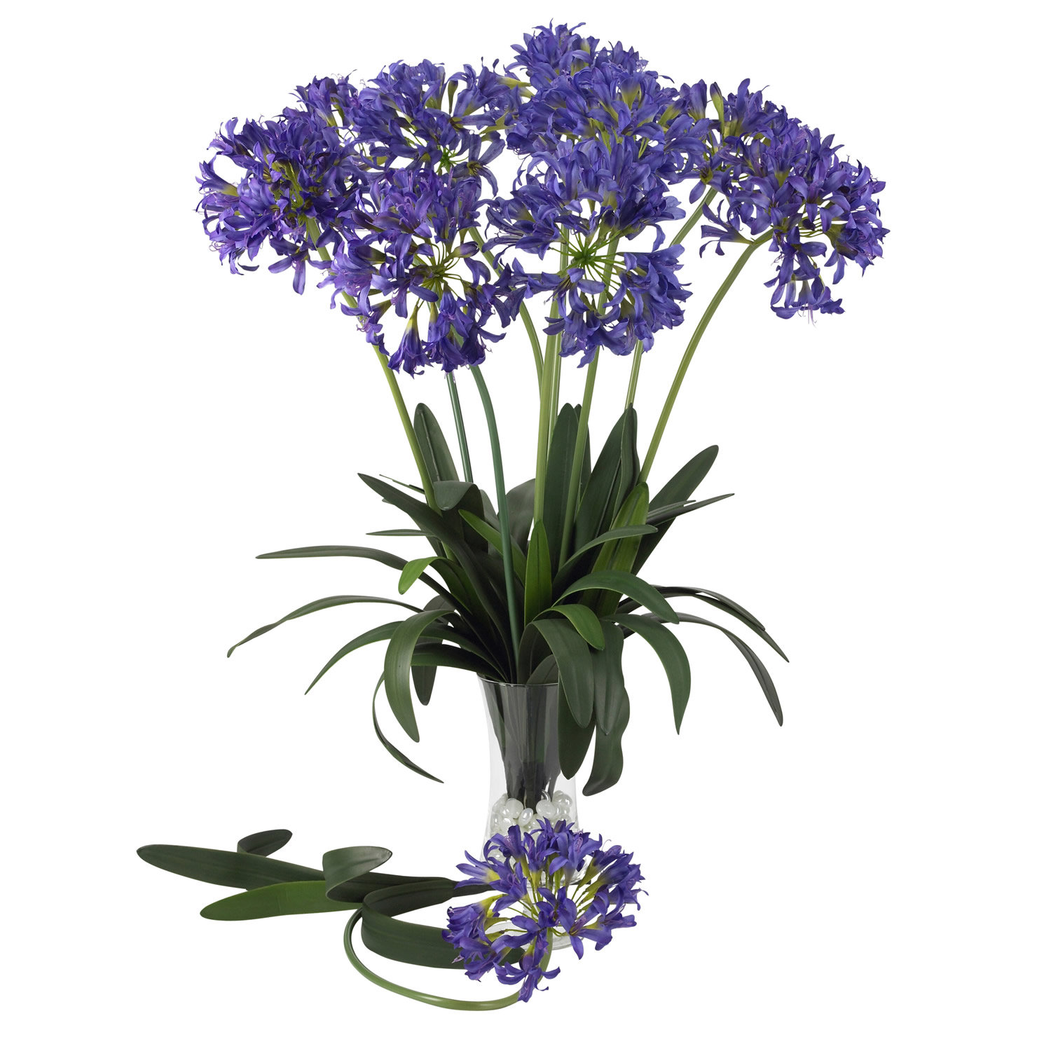 Nearly Natural 29" African Lily Floral Arrangements in Purple & Reviews | Wayfair