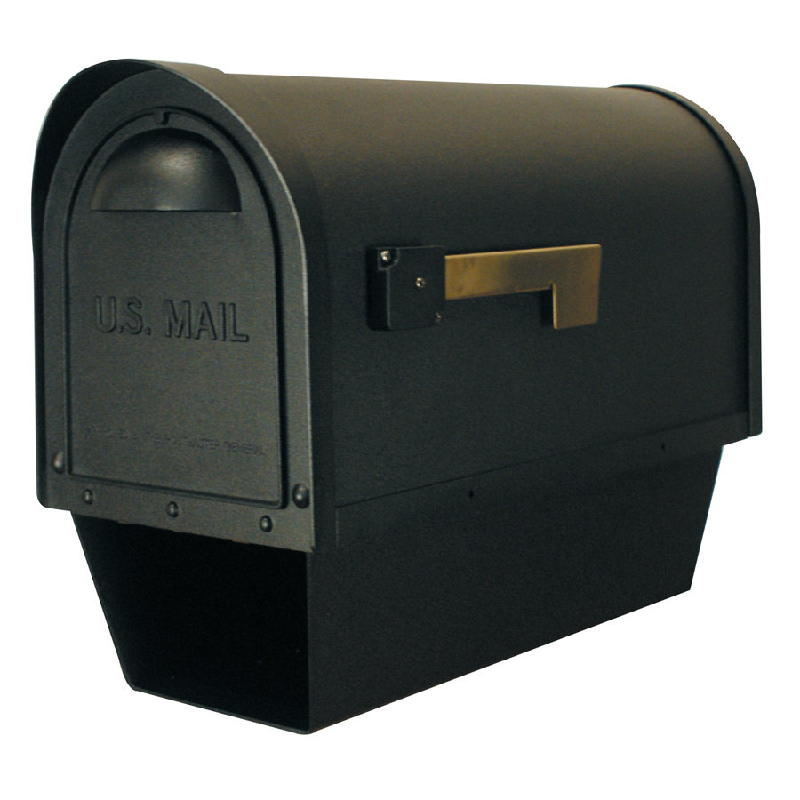 Special Lite Products Classic Post Mounted Mailbox with Newspaper