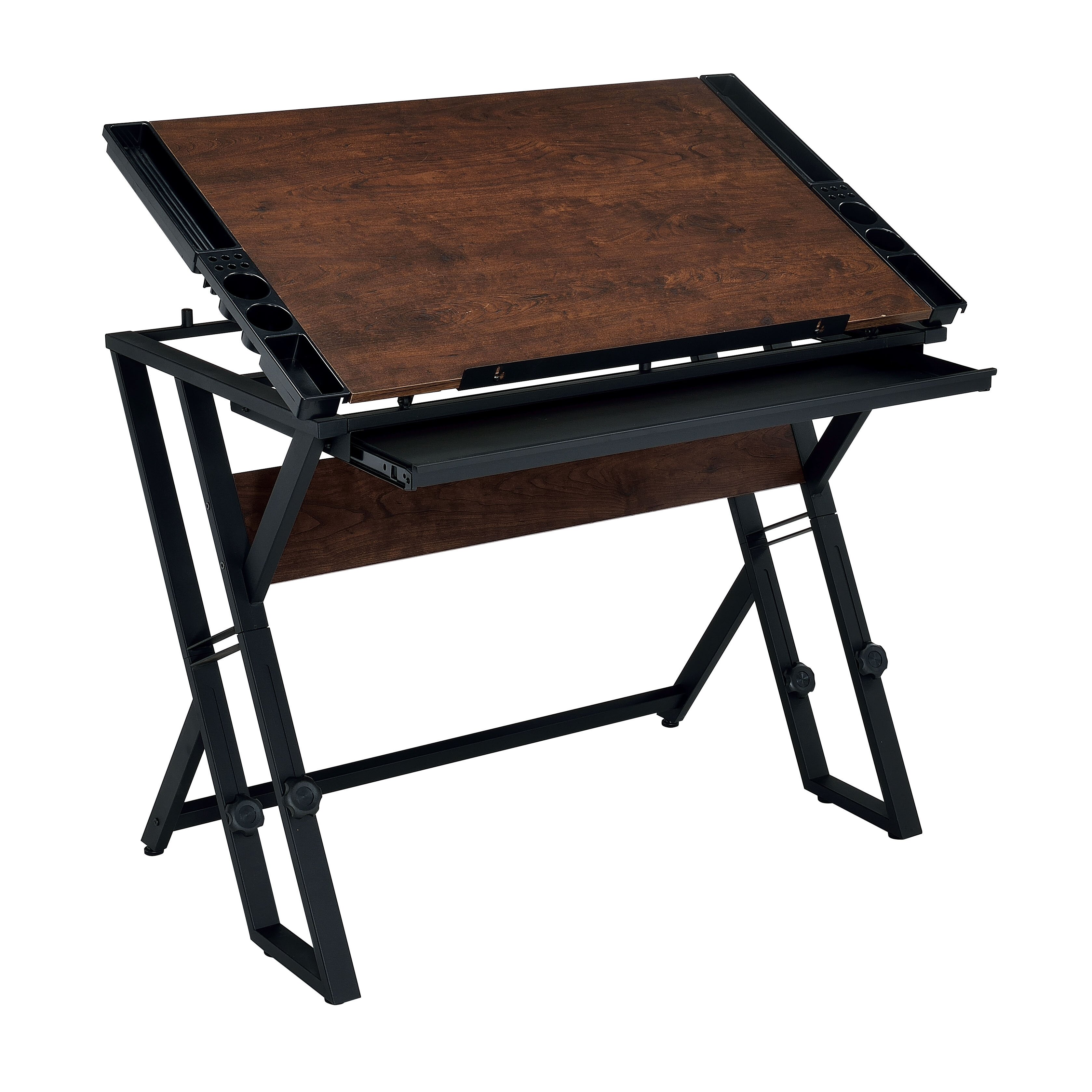 EnitialLab Lucas Wood Drafting Table & Reviews | Wayfair