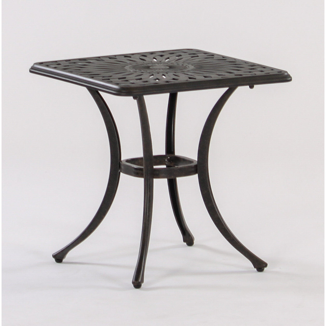 AIC Garden & Casual Roma Square Cast Aluminum Side Table Wayfair