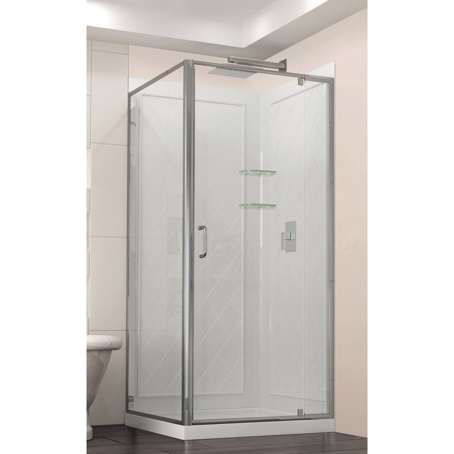 DreamLine SlimLine 32" x 32" Double Threshold Shower Base ...