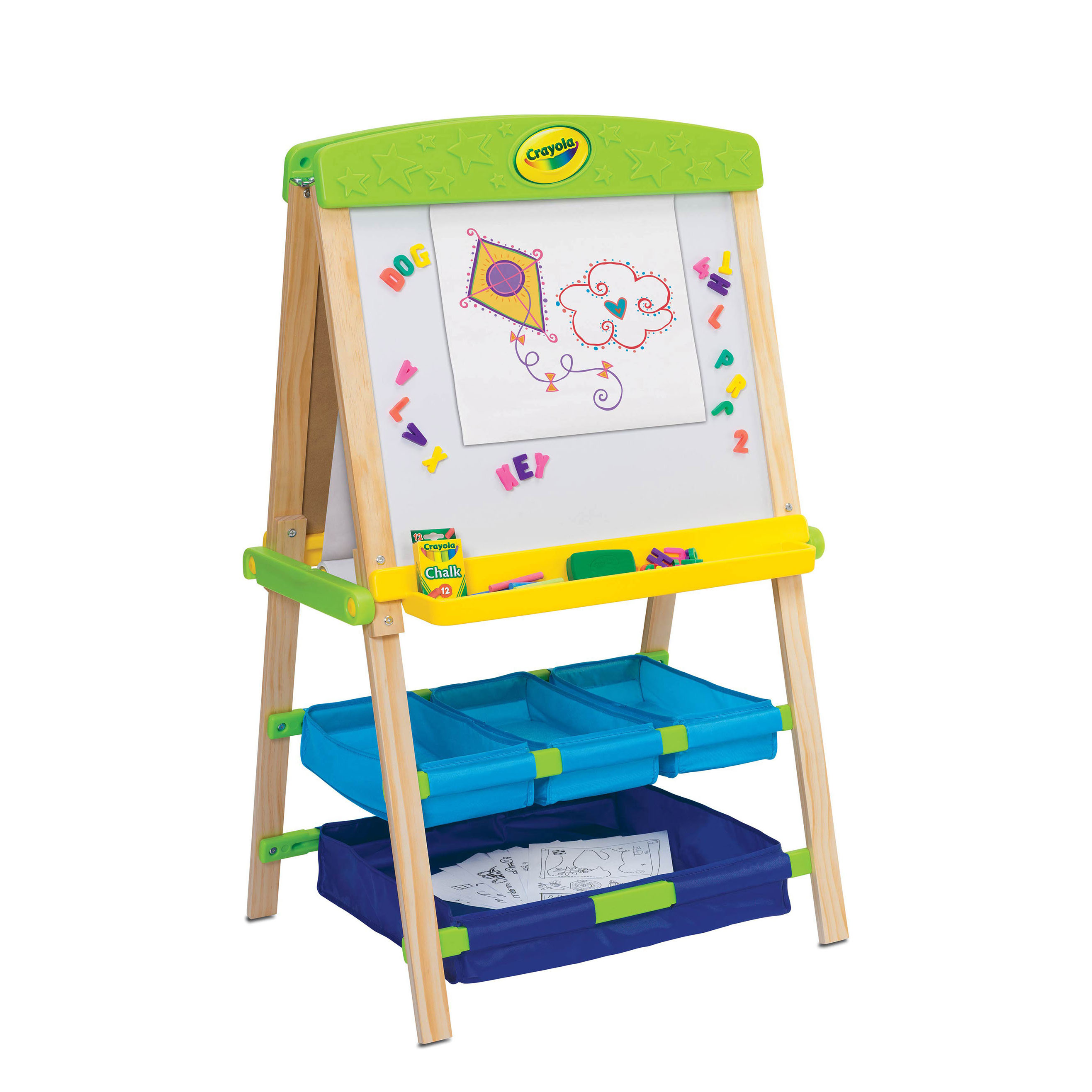 Grow 'n Up Folding Marker Tray Adjustable Board Easel