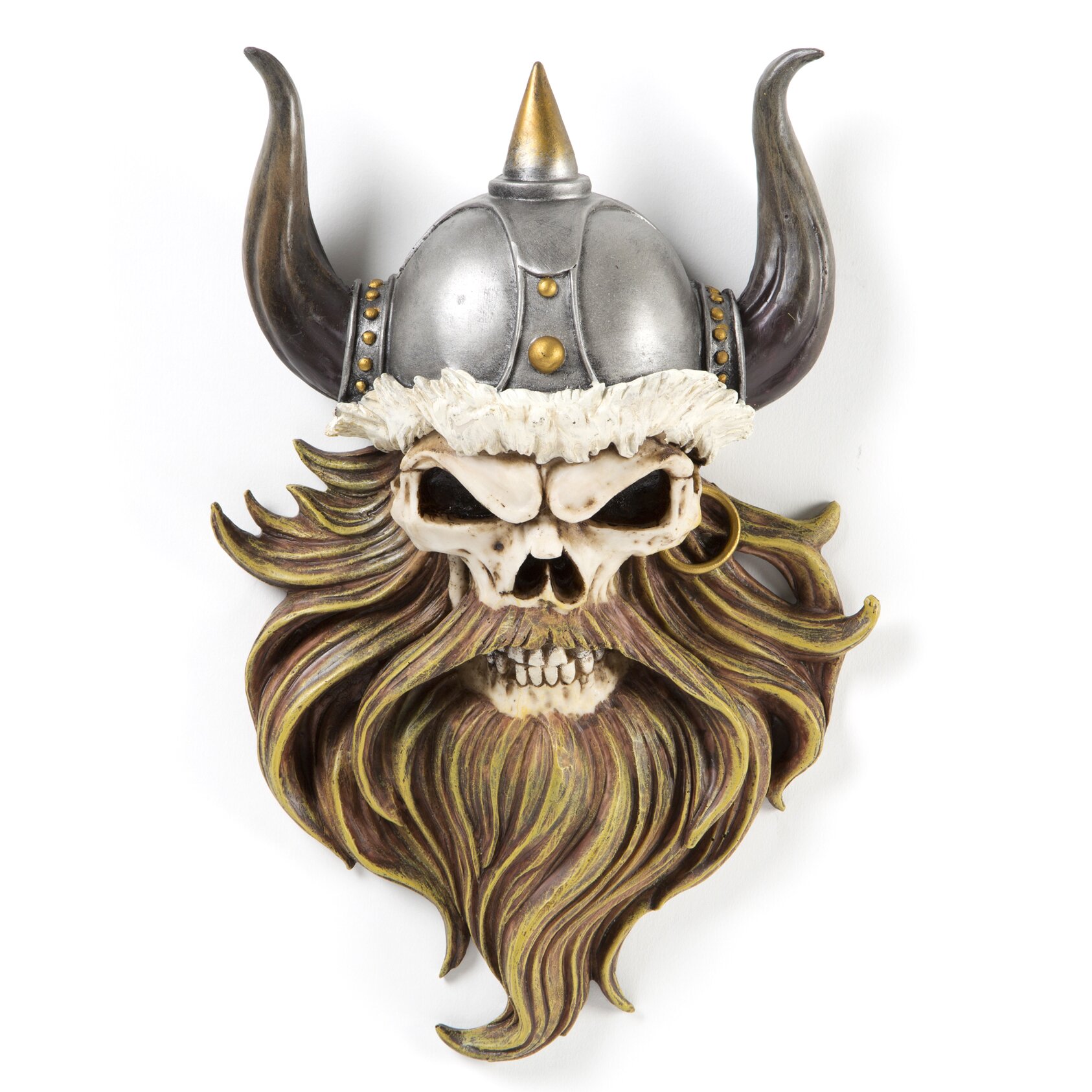 Design Toscano The Skull of Valhalla Viking Warrior Wall Décor ...