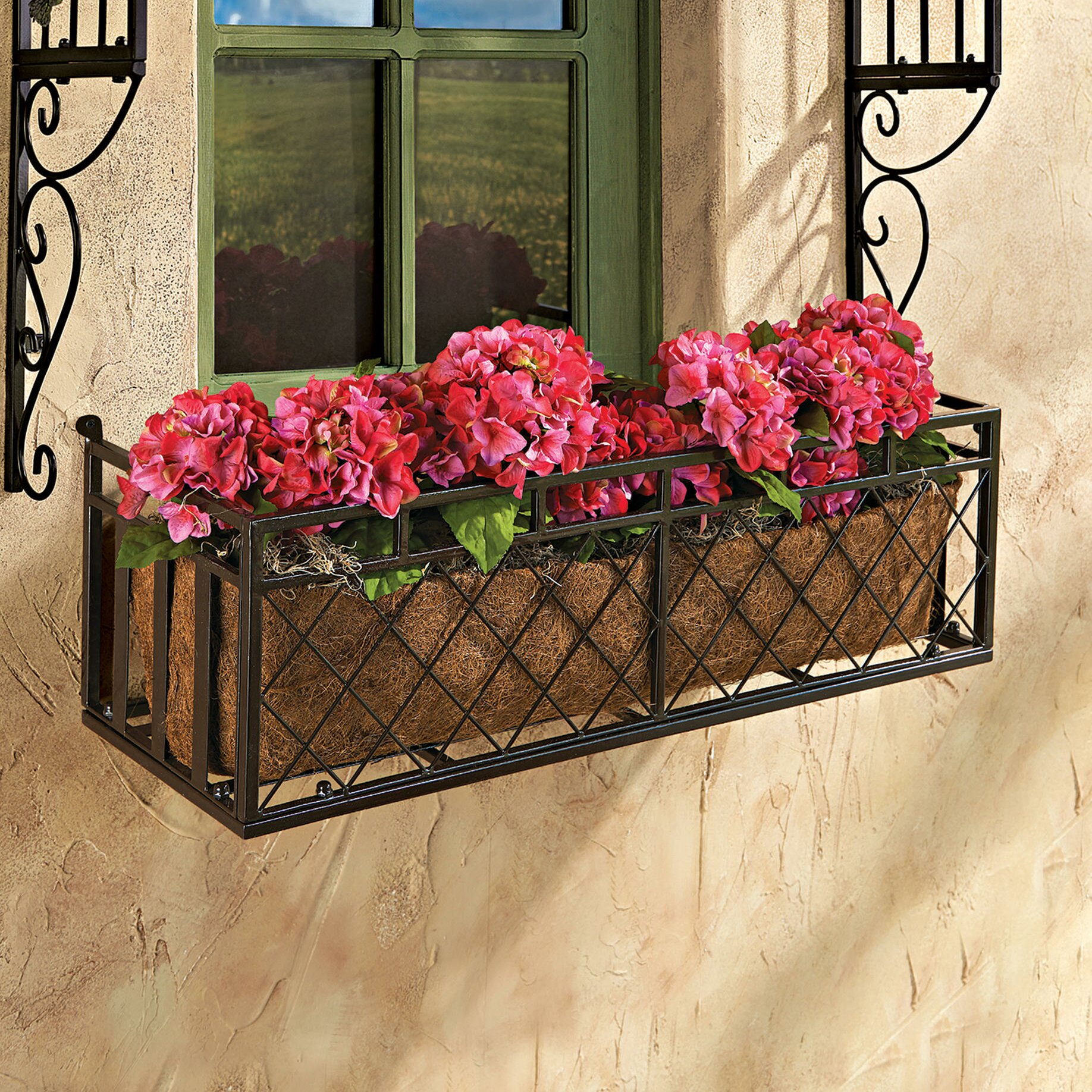 design toscano rectangular window box planter & reviews | wayfair