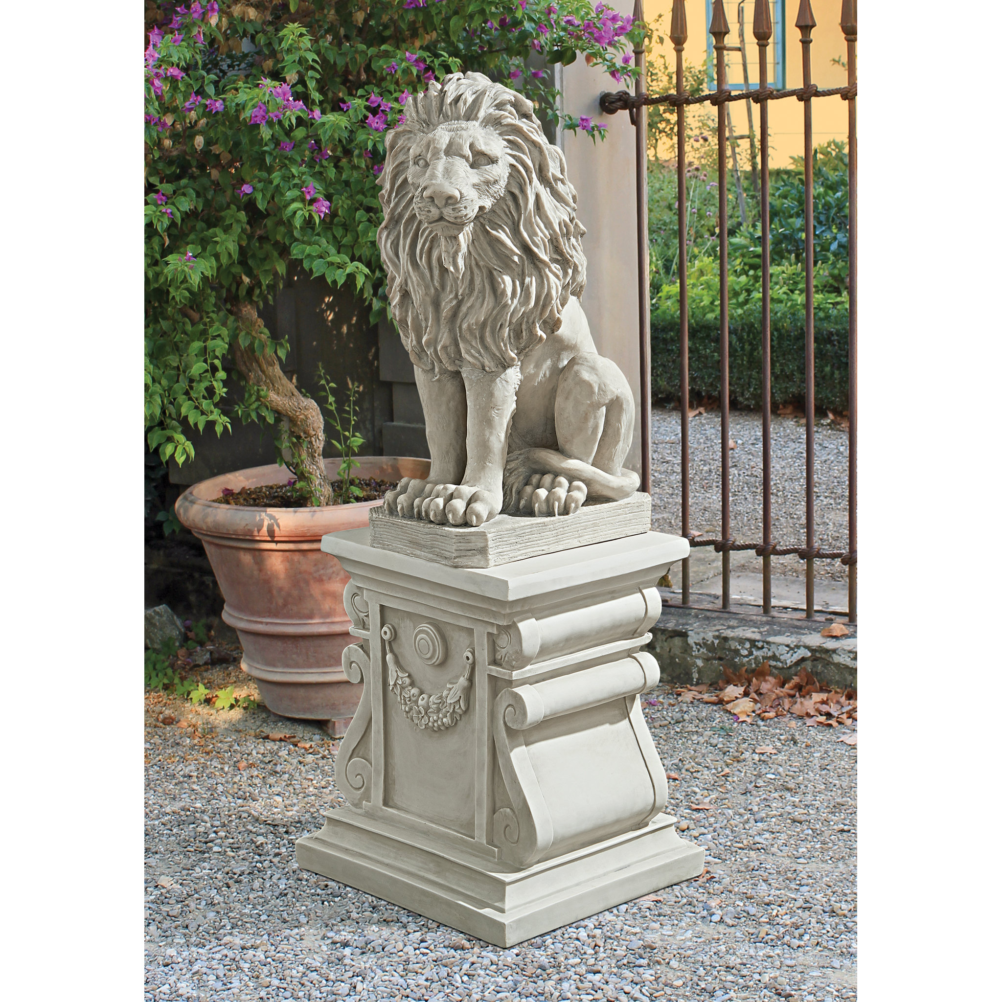 Design Toscano Mansfield Manor Lion Sentinel Statue & Reviews Wayfair