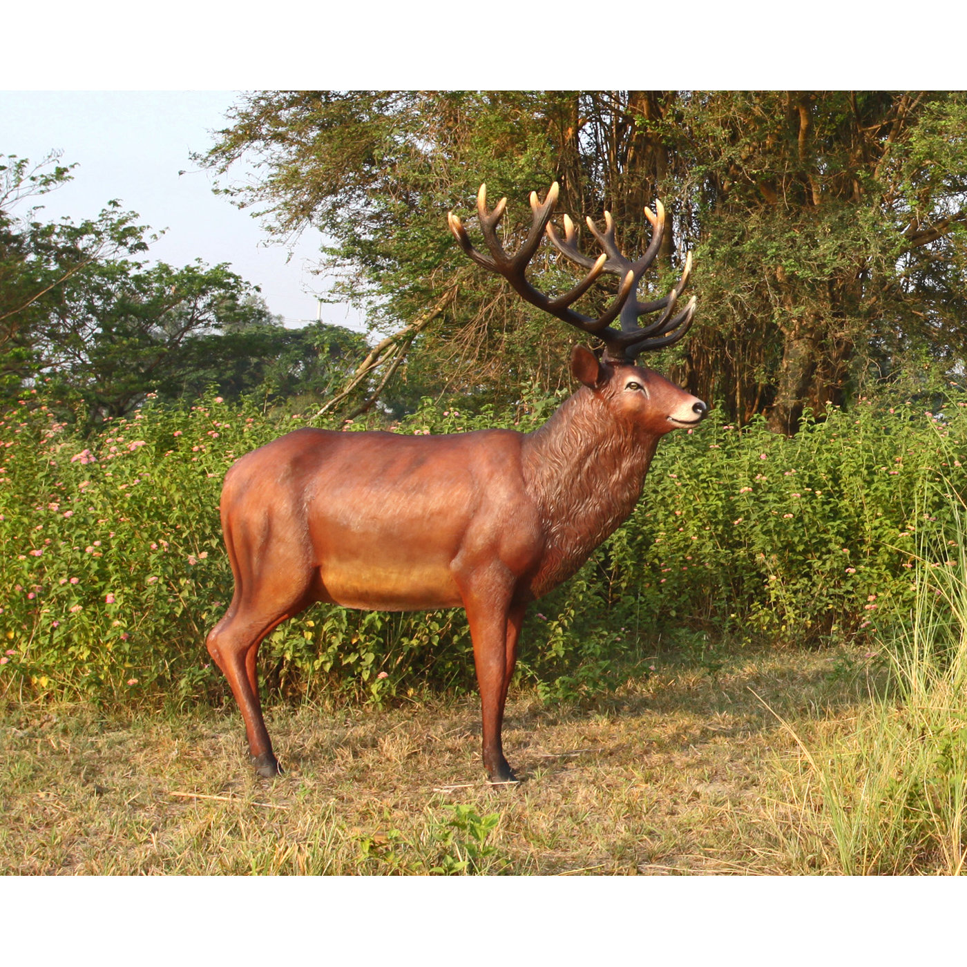 Design Toscano GrandScale Red Deer Buck Statue Wayfair