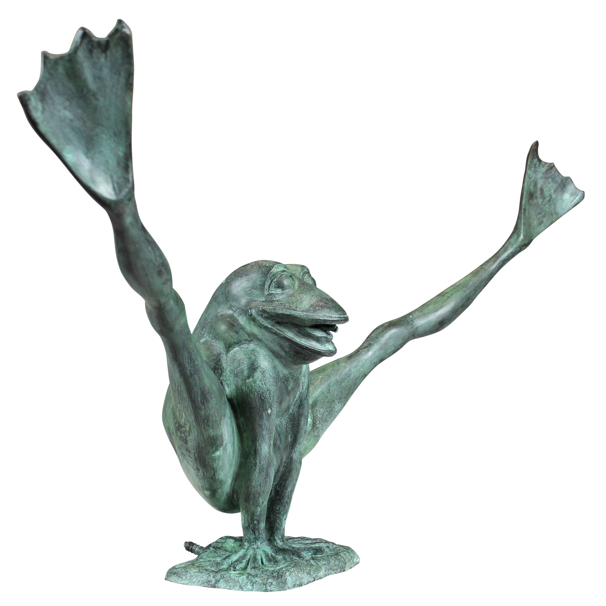 frog statue for garden