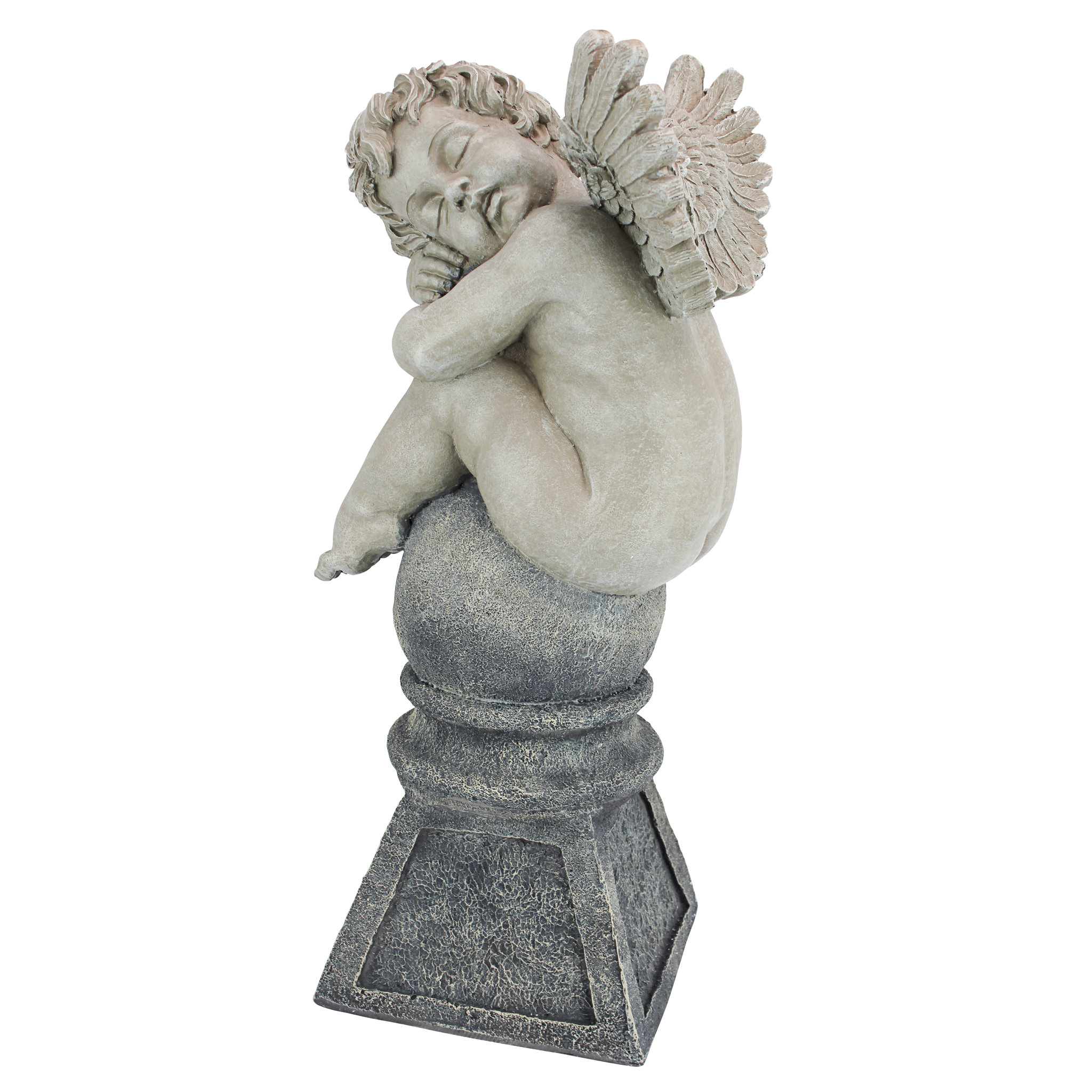 Design Toscano Balancing a Dream Cherub Garden Statue & Reviews Wayfair