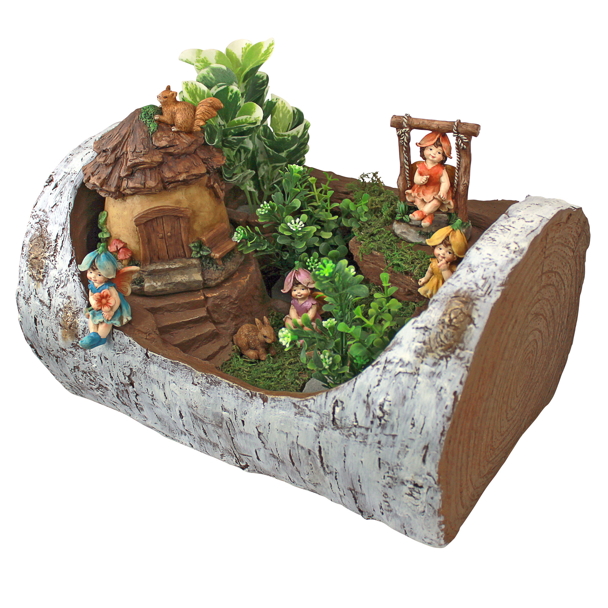 design toscano woodland fairy garden house statue