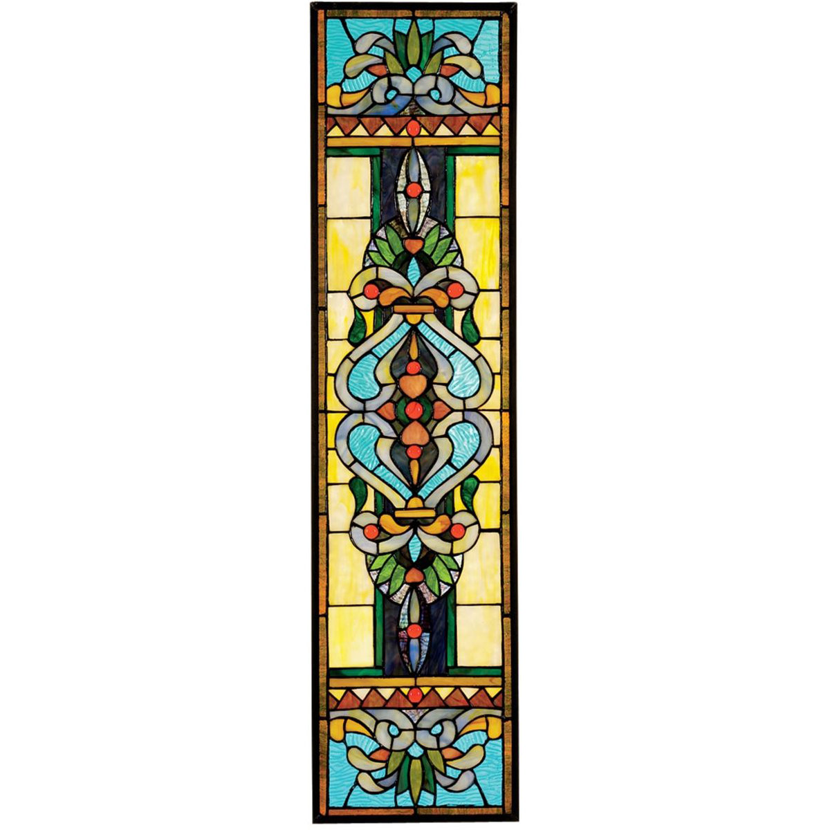 Design Toscano Blackstone Hall Tiffany Style Stained Glass Window