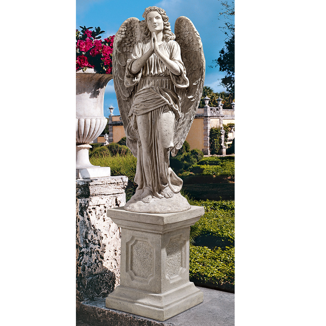 Design Toscano Grand Basilica Praying Angel Garden Statue & Reviews Wayfair