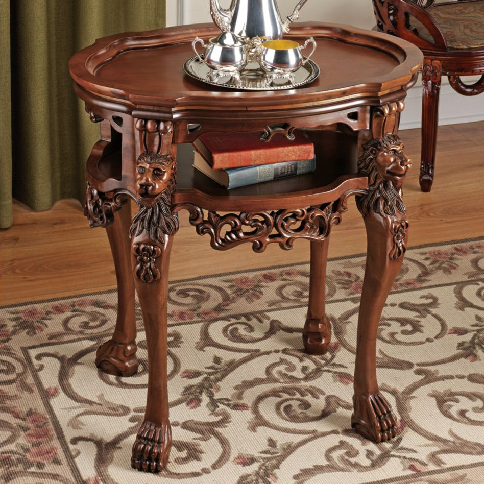 Design Toscano Lord Raffles Lion End Table Wayfair