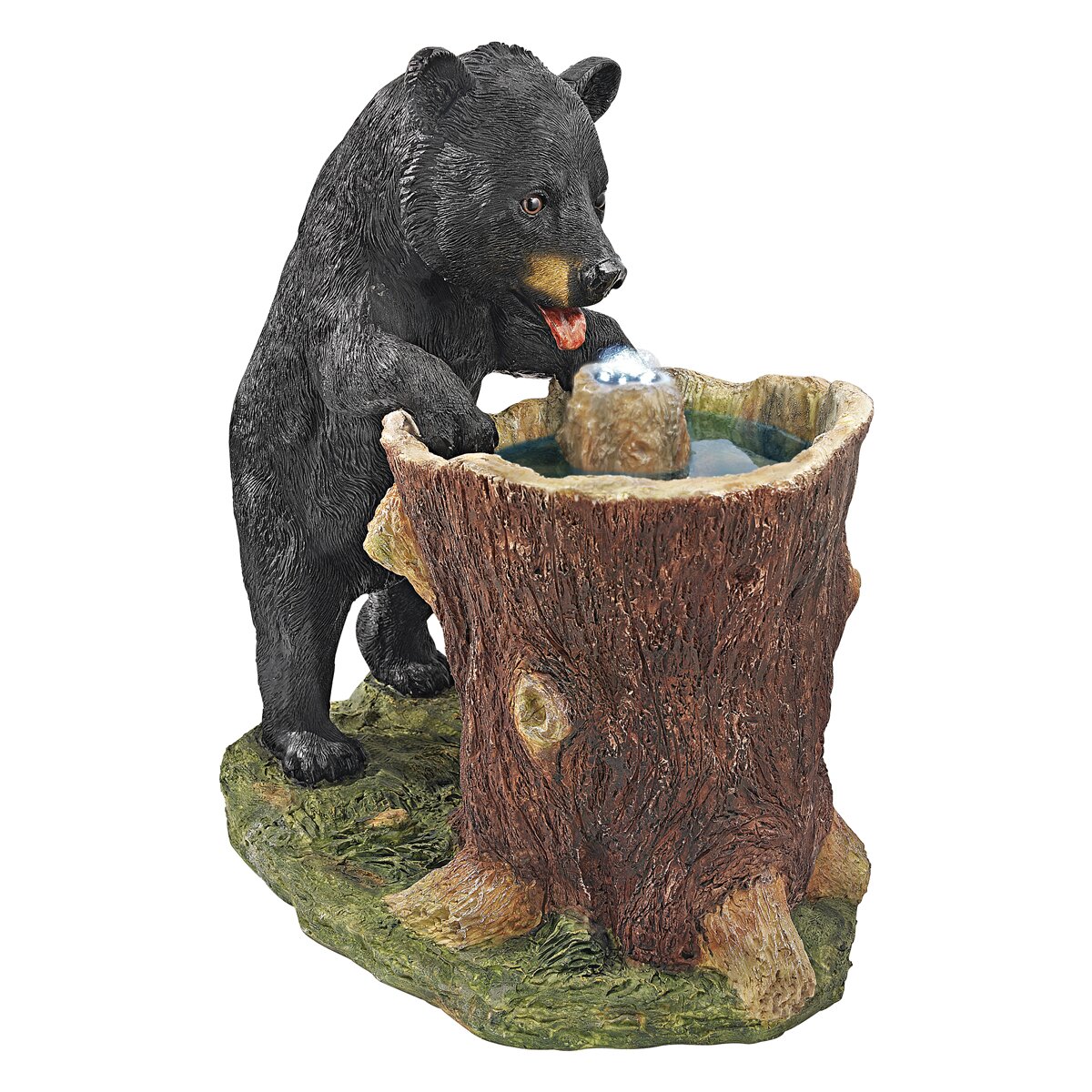 black bear statue resin