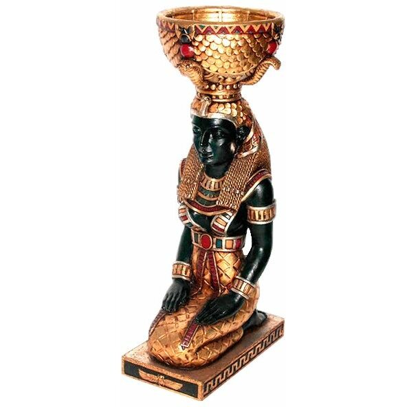 Design Toscano Egyptian Goddess Eset Kneeling Urn Statue | Wayfair