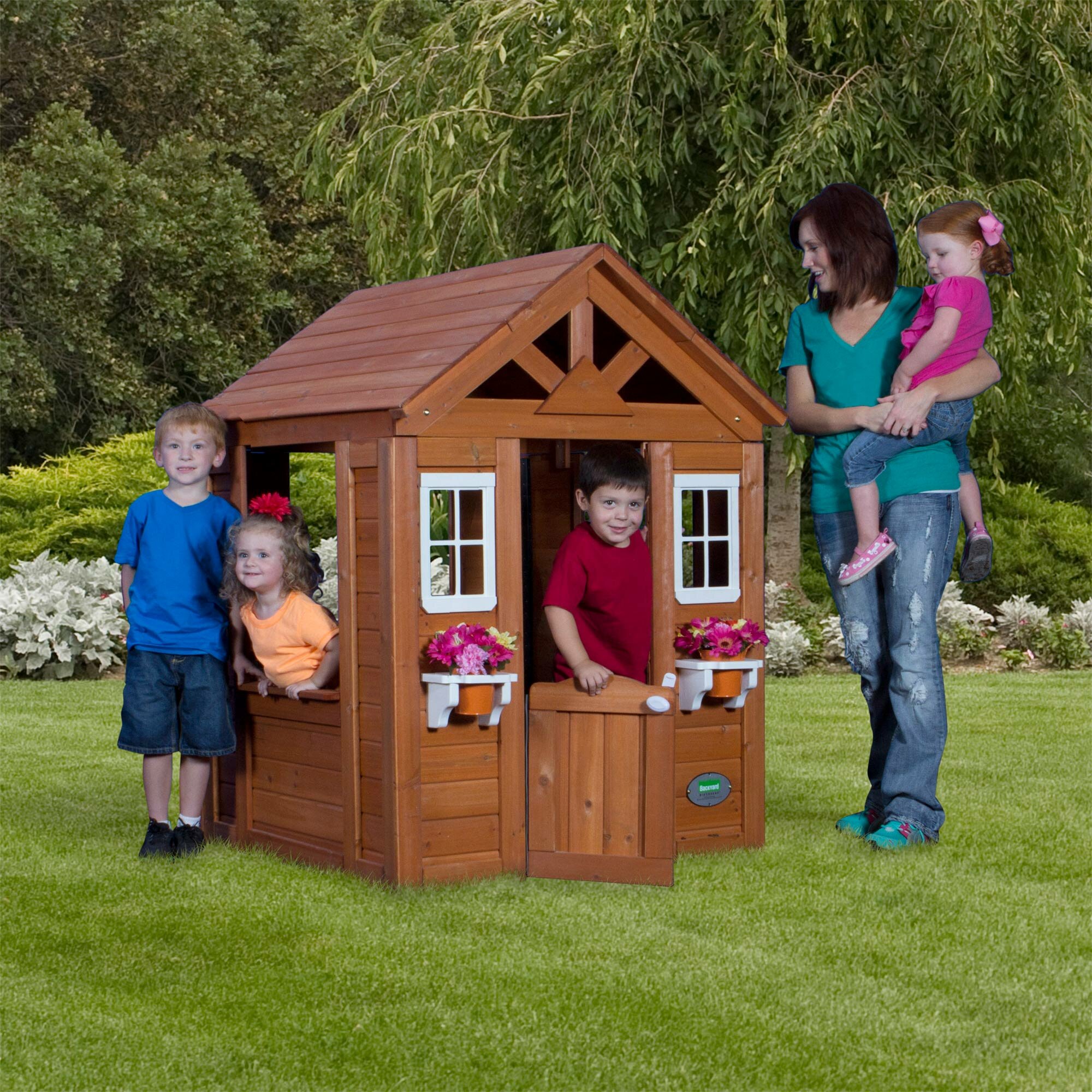 Backyard Discovery Timberlake Playhouse  Reviews  Wayfair