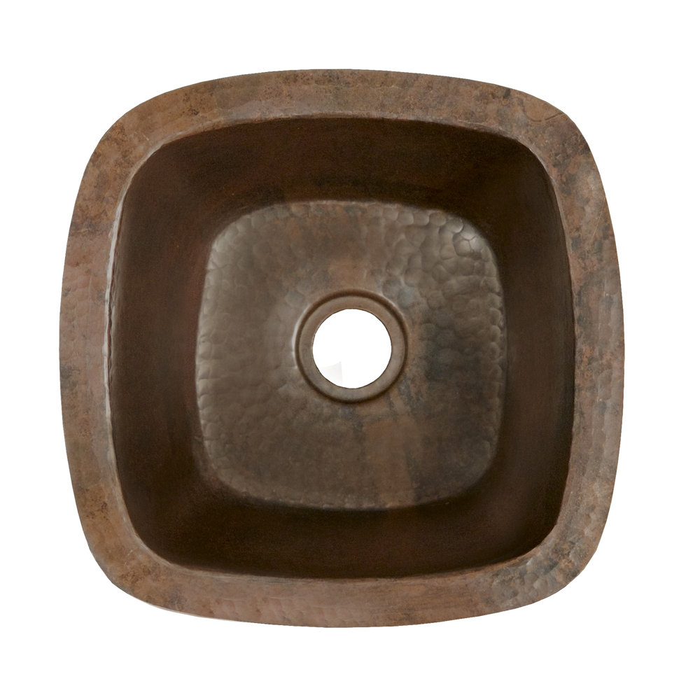 Native Trails 13" x 13" Small Square Hand Hammered Bar Sink & Reviews