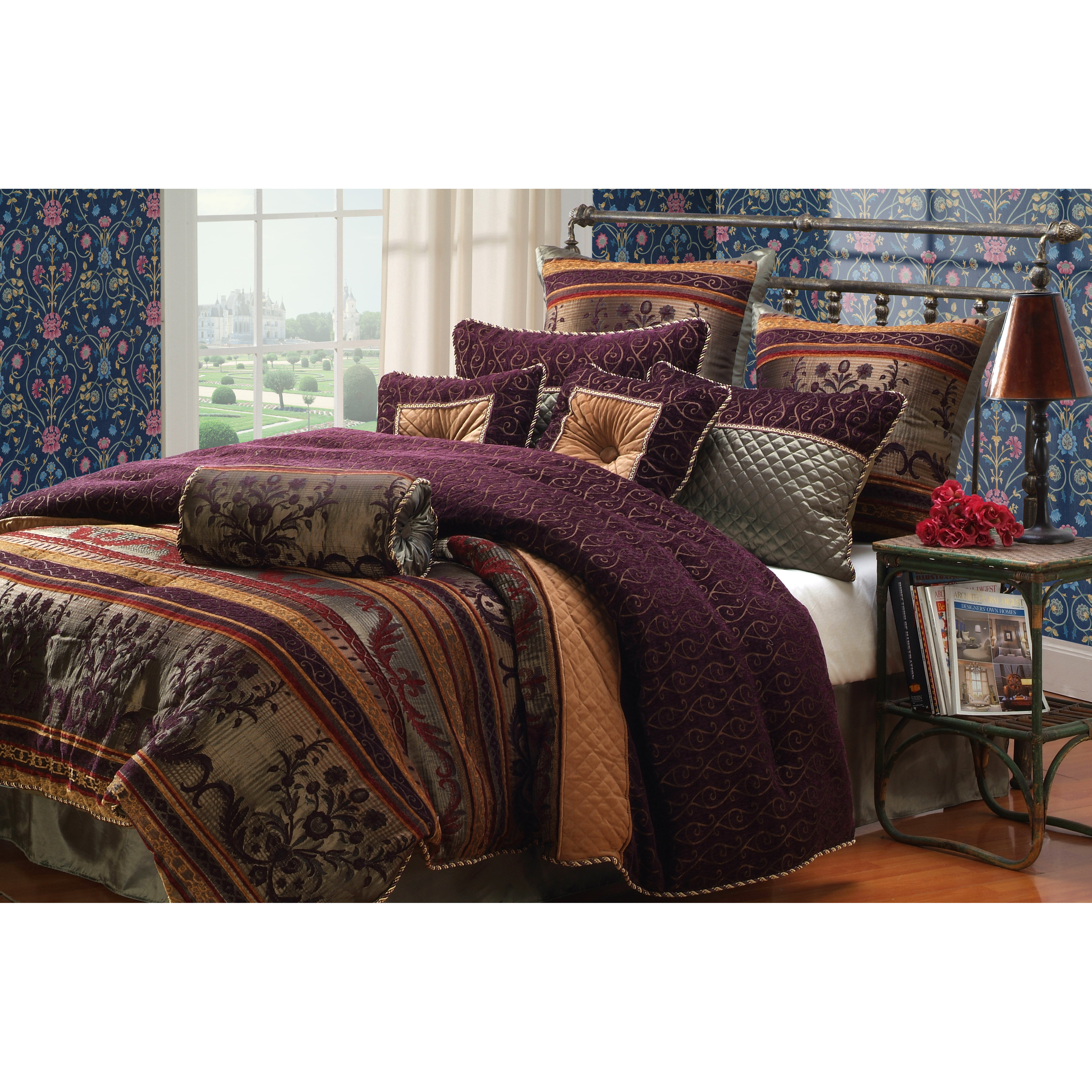 Hallmart Collectibles Petra 10 Piece King Comforter Set & Reviews Wayfair