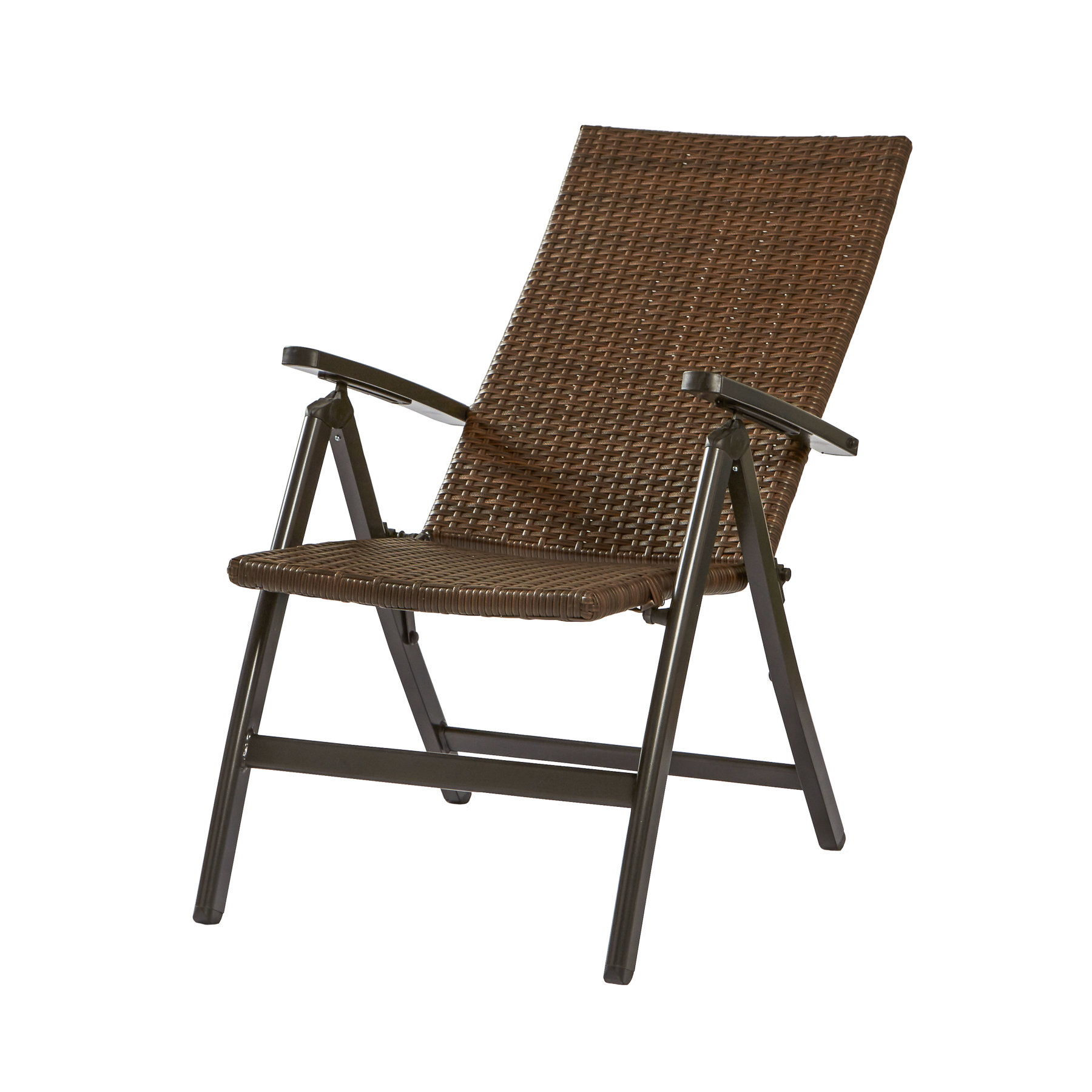 Greendale Home Fashions Wicker Outdoor Reclining Zero Gravity Chair