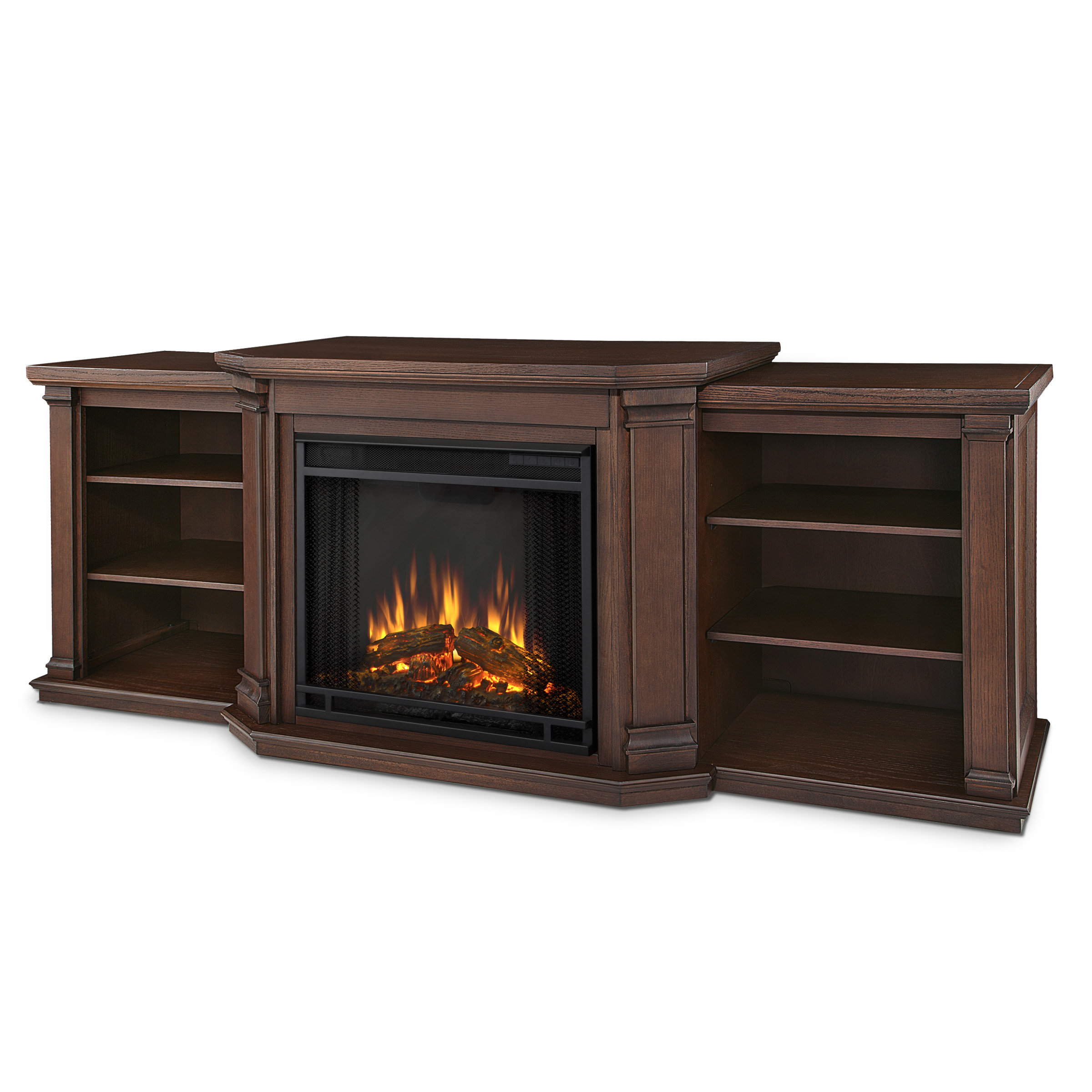 Real Flame Valmont TV Stand with Electric Fireplace ...