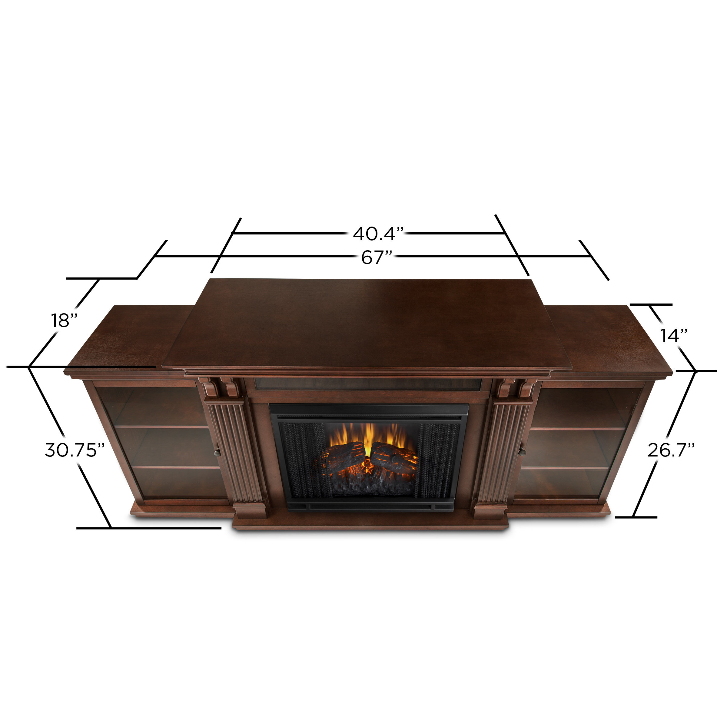 Real Flame Calie TV Stand with Electric Fireplace & Reviews Wayfair