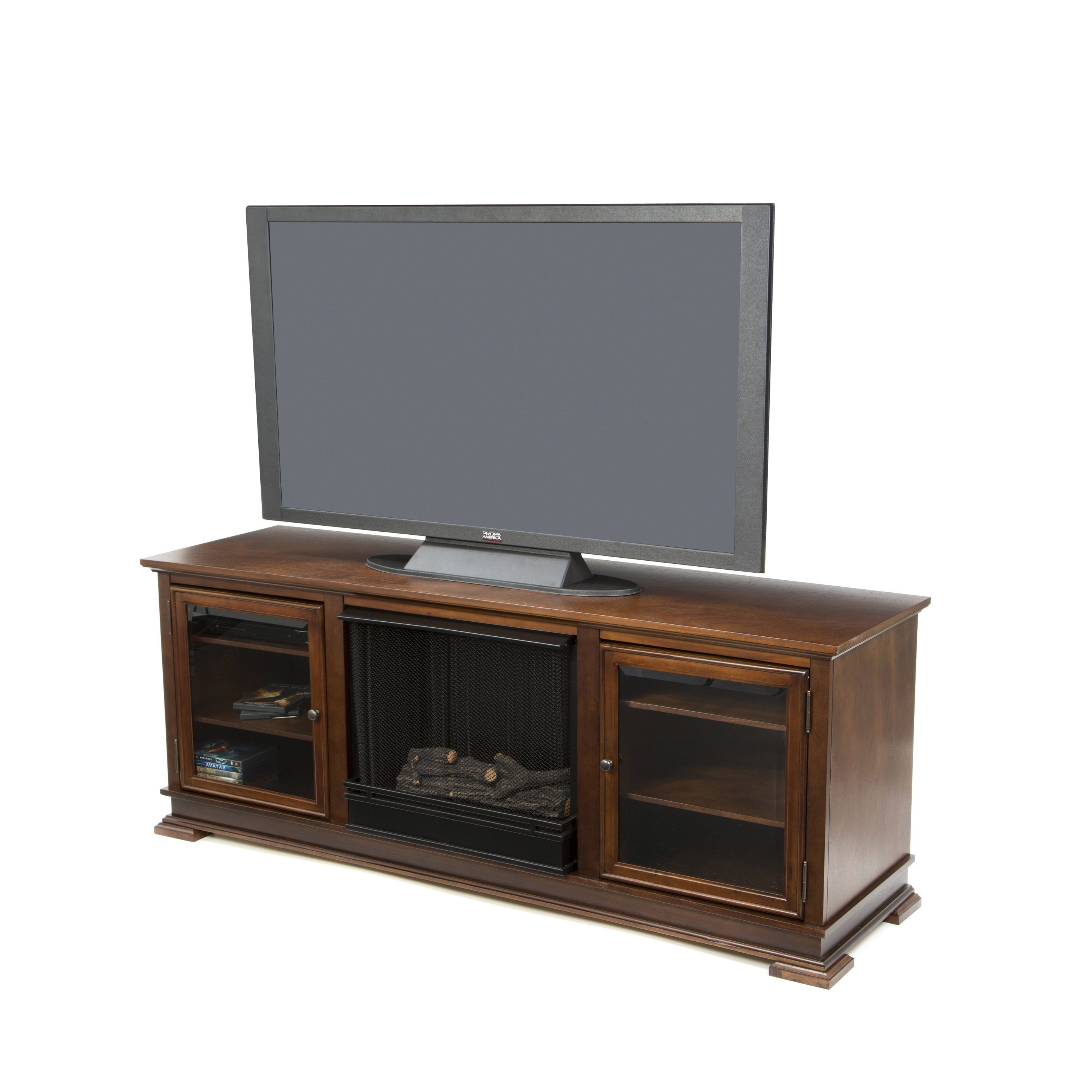 Real Flame Hudson Ventless TV Stand with Electric Fireplace & Reviews