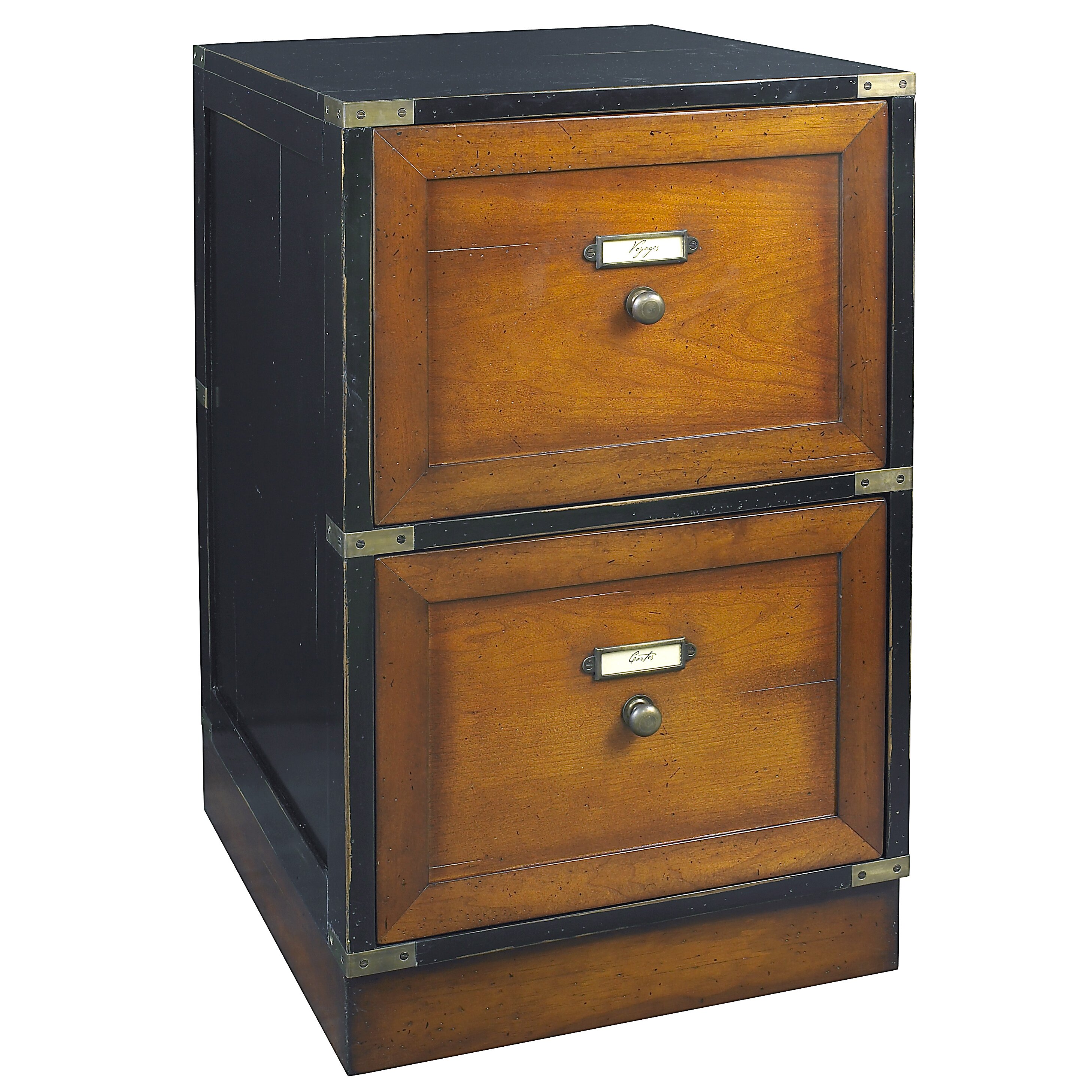 Authentic Models Campaign 2-Drawer Mobile File Cabinet ...
