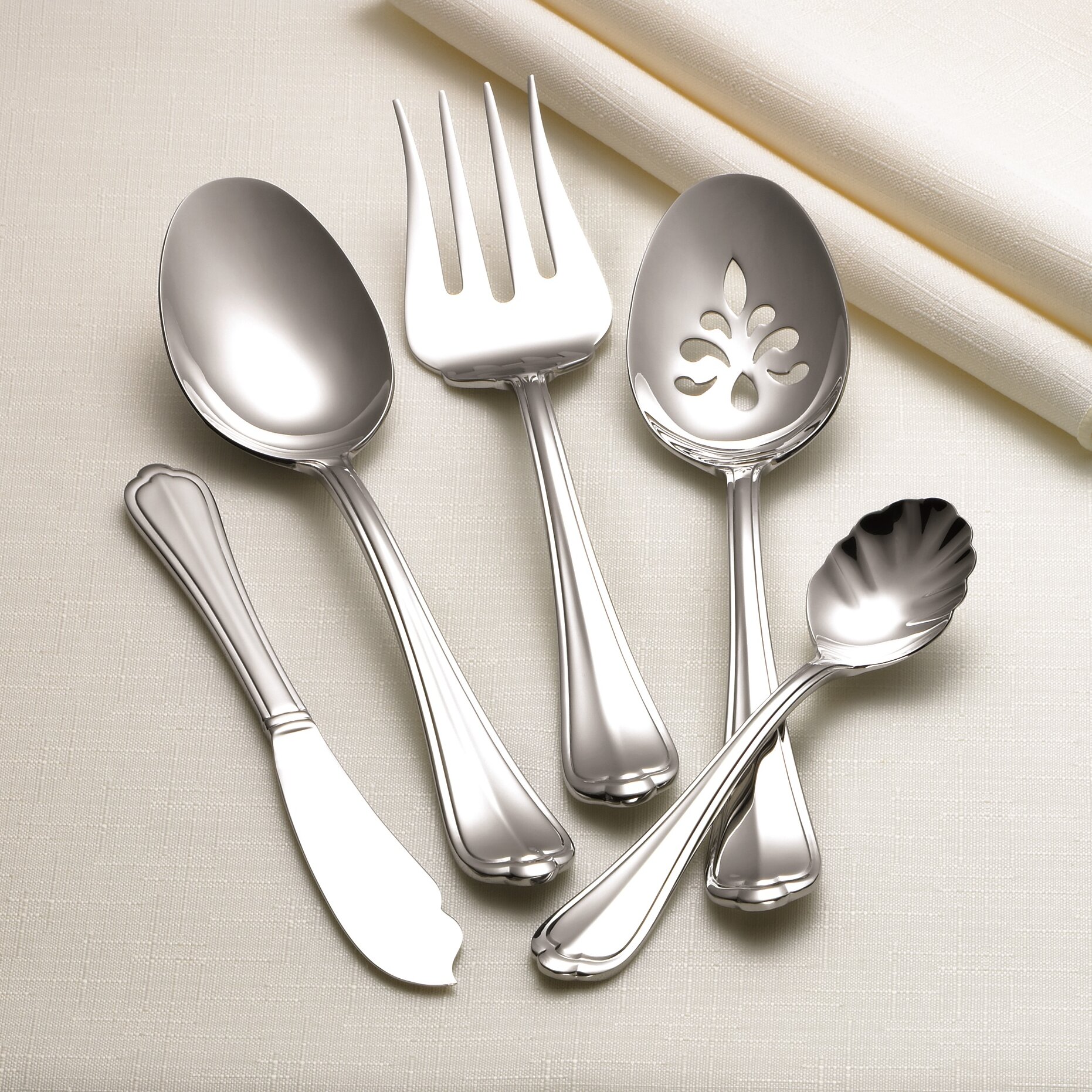 Hampton Hampton Signature 45 Piece Flatware Set & Reviews Wayfair