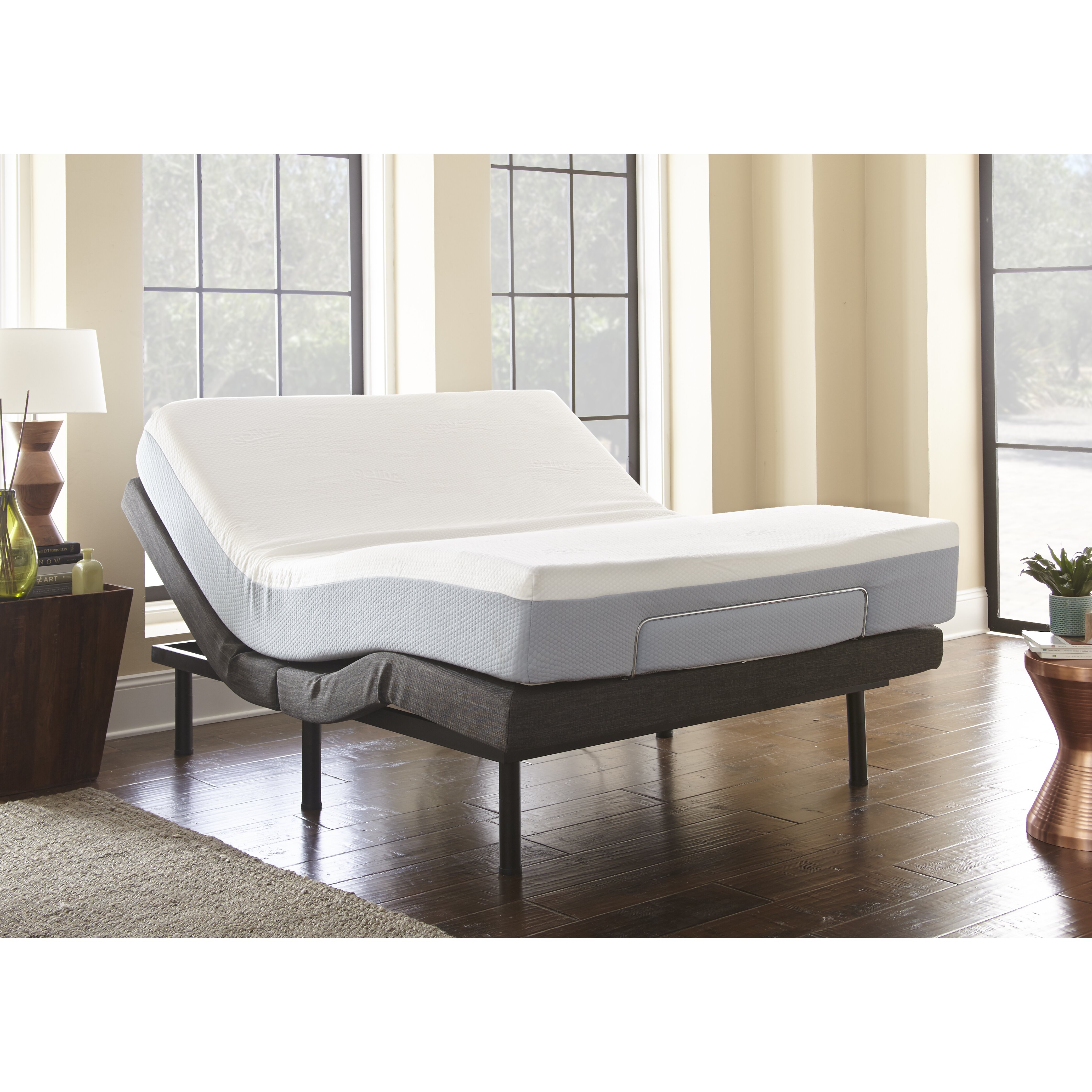 Eco-Lux Power Adjustable Bed Base with Remote Control | Wayfair