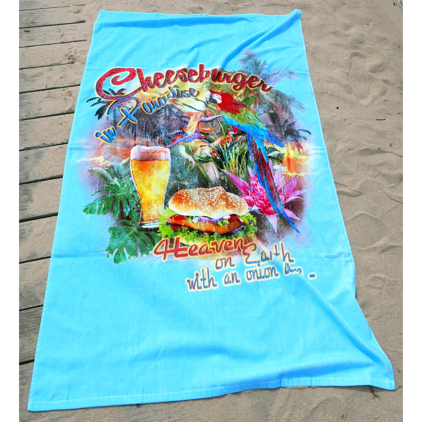 Margaritaville Cheeseburger in Paradise Beach Towel Wayfair
