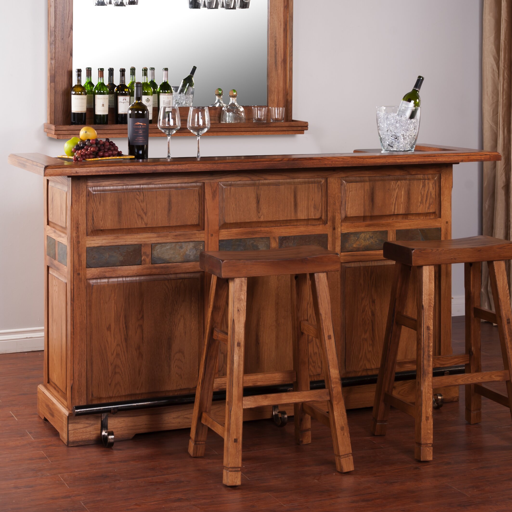 Sunny Designs Sedona Bar Set with Bar Stools & Reviews | Wayfair