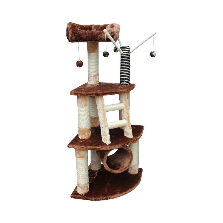 Kitty Mansions 53" Athens Cat Tree & Reviews Wayfair