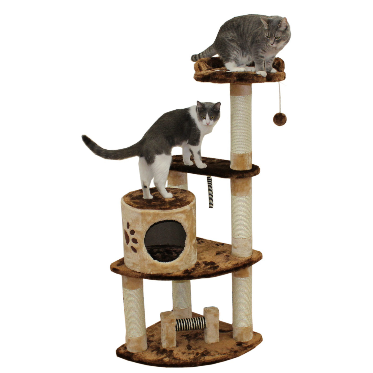 Kitty Mansions 53" Florence Cat Tree & Reviews Wayfair