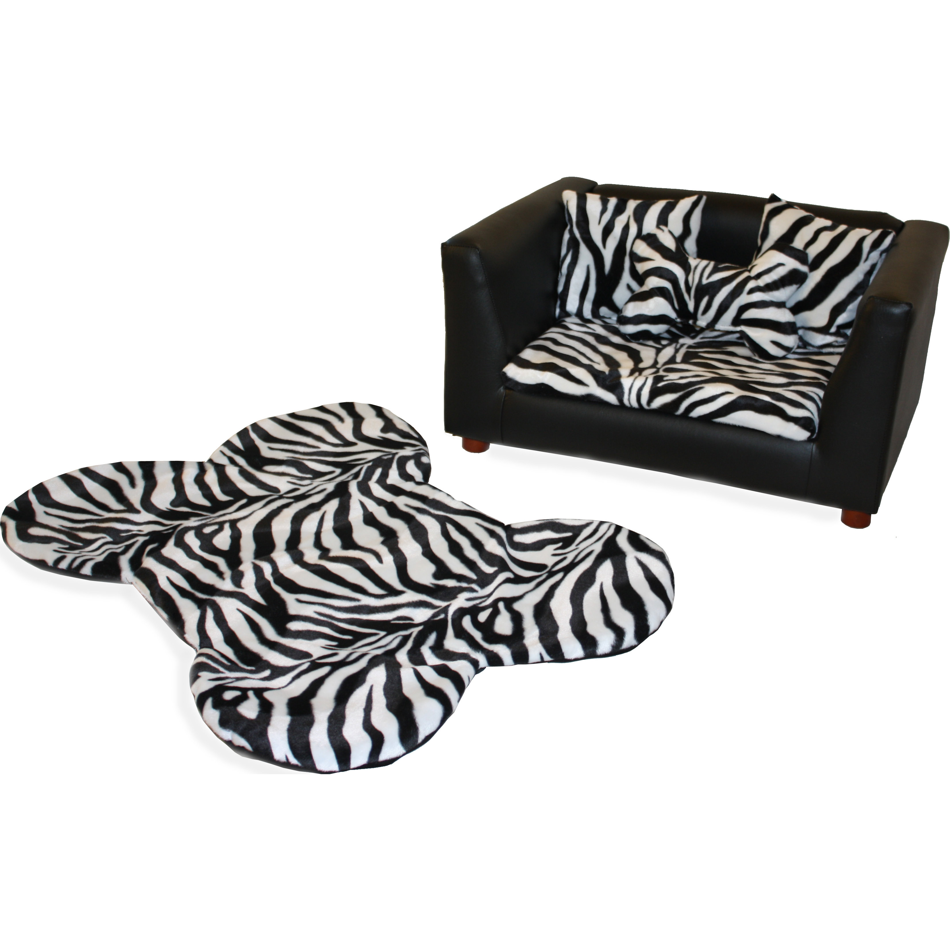 Keet Deluxe Orthopedic Zebra Memory Foam Dog Chair Set & Reviews Wayfair