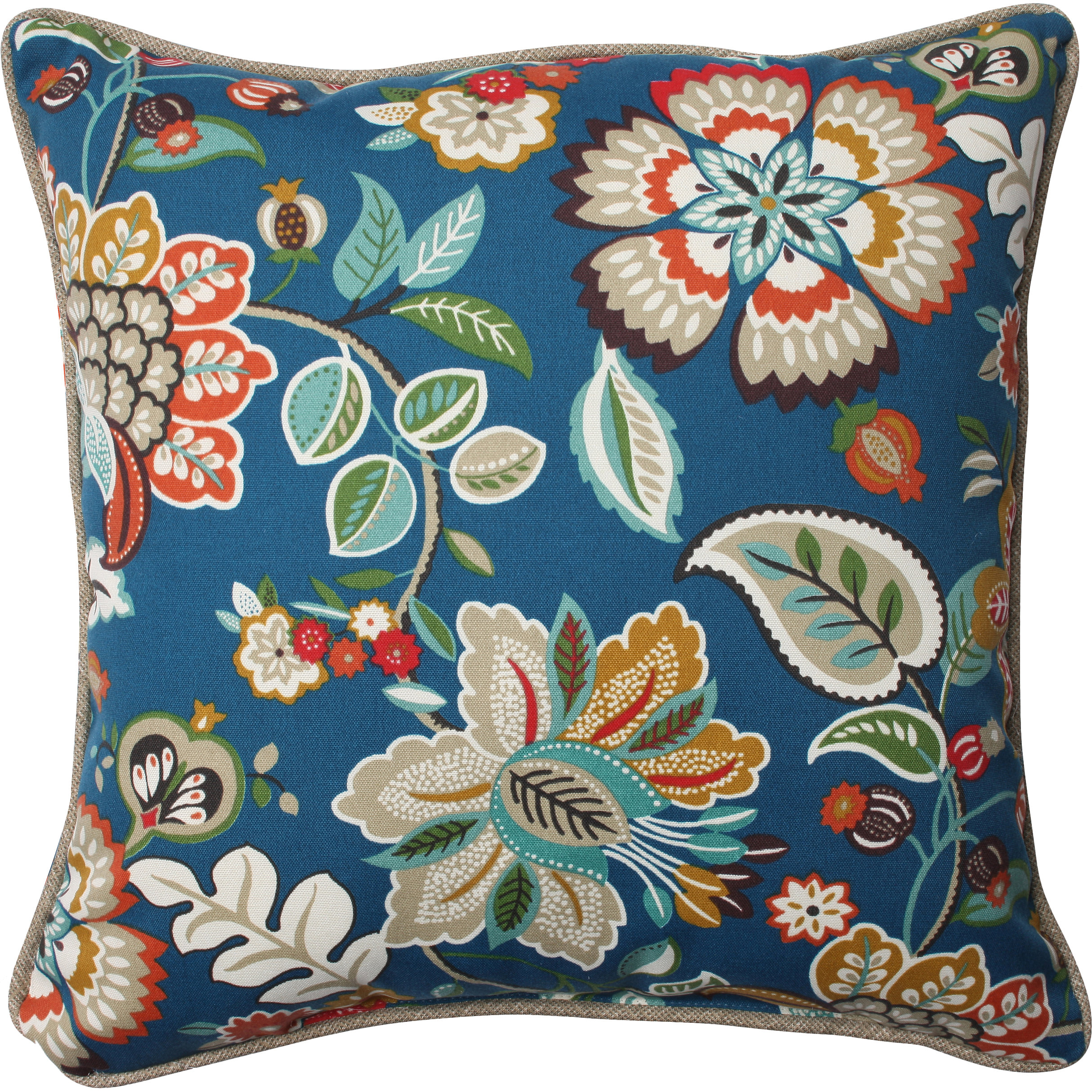 Pillow Perfect Telfair Peacock Indoor/Outdoor Throw Pillow & Reviews