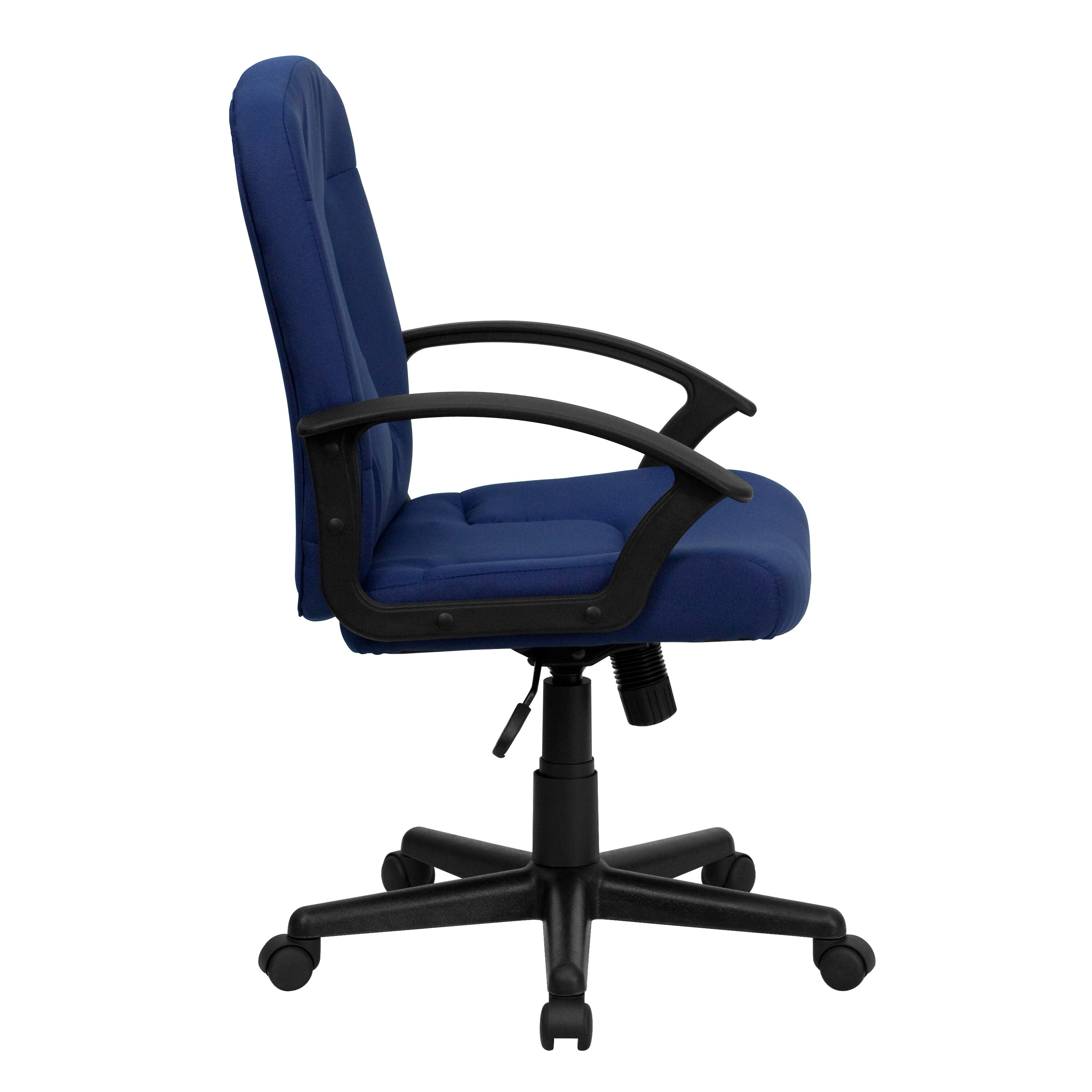 Flash Furniture Mid Back Fabric Office Chair with Nylon Arms GOST6