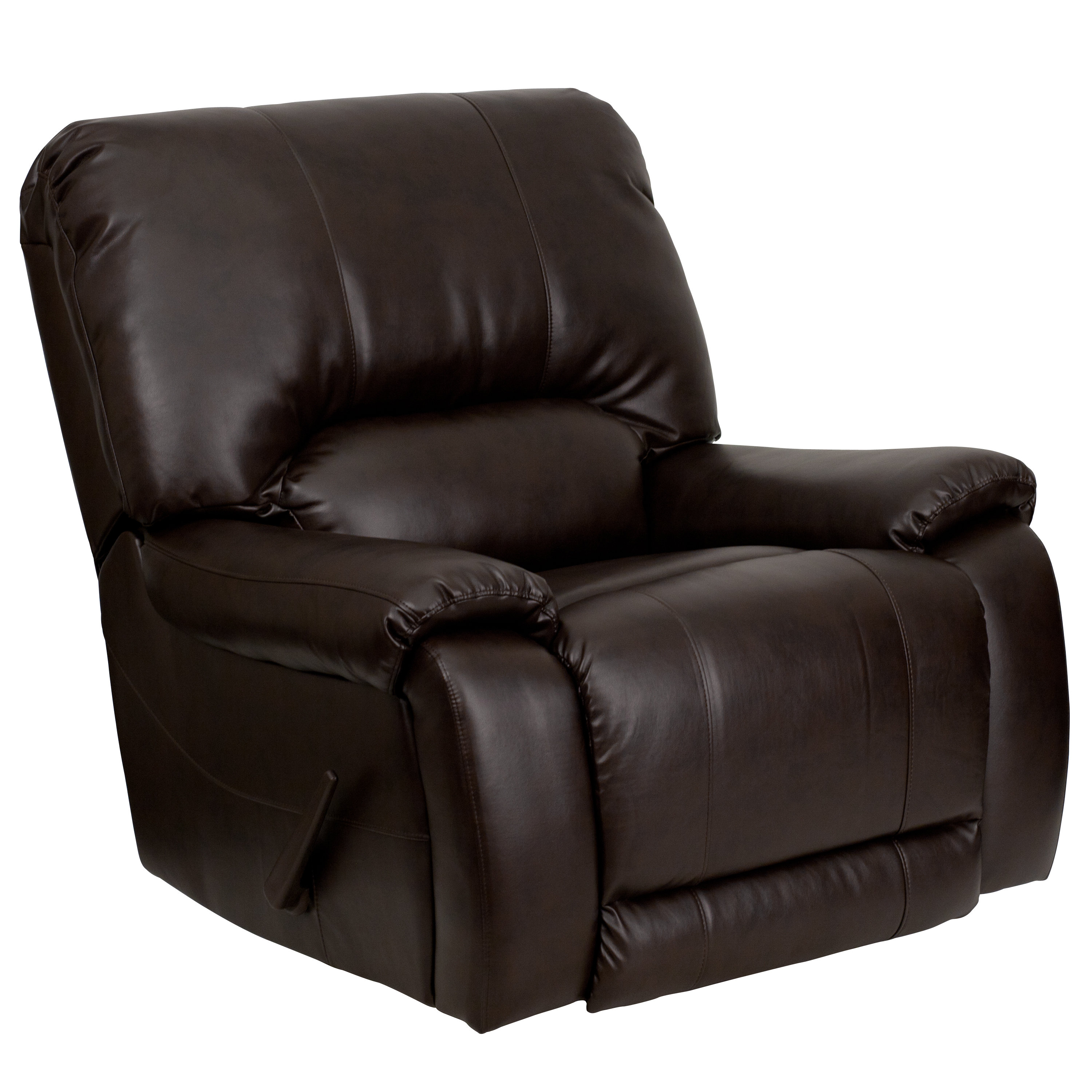 Flash Furniture Overstuffed Leather Chaise Recliner & Reviews | Wayfair