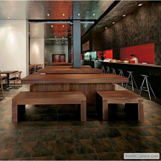 Marazzi Imperial Slate 12" x 12" Ceramic Field Tile in Black & Reviews