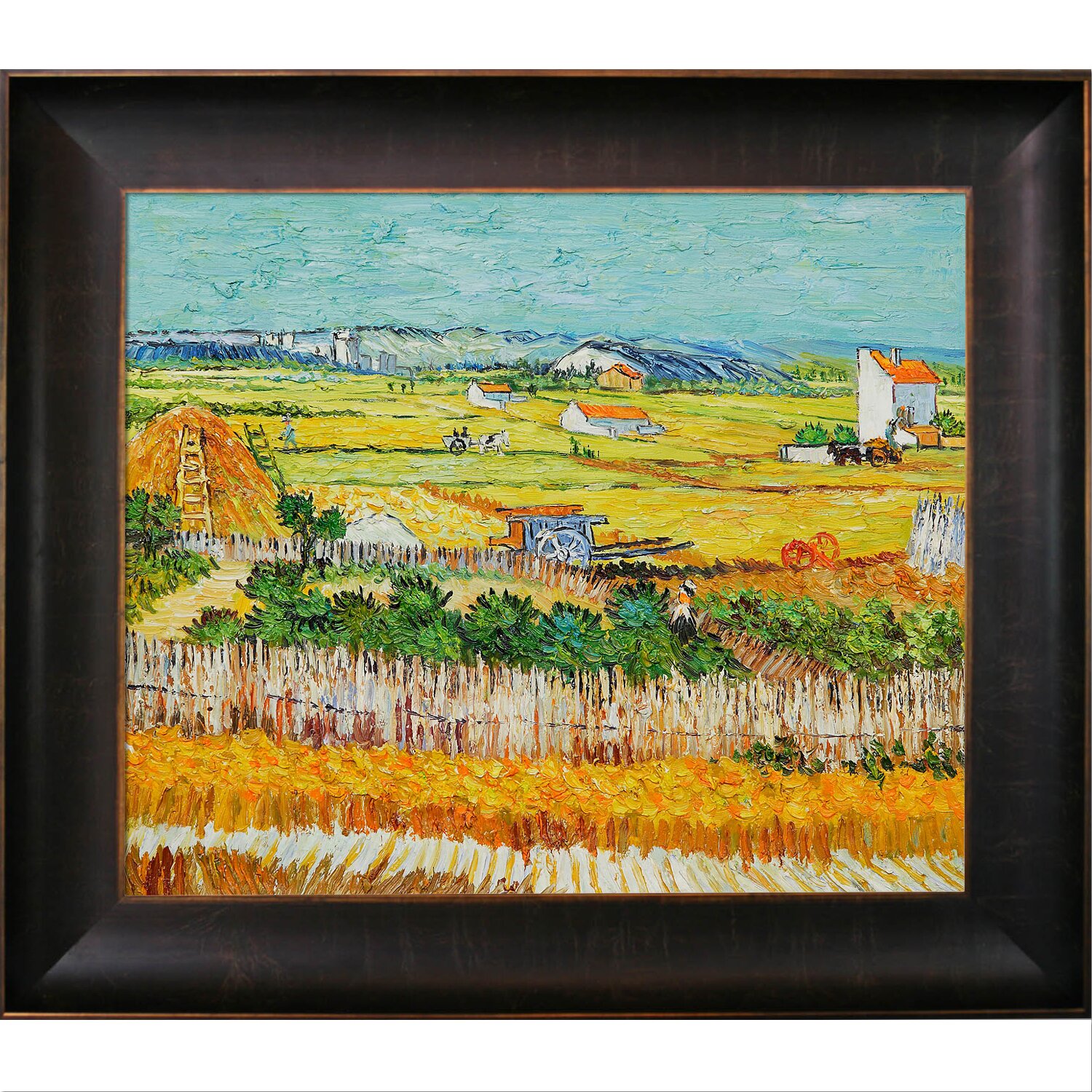 Tori Home The Harvest by Vincent Van Gogh Framed Original Painting ...