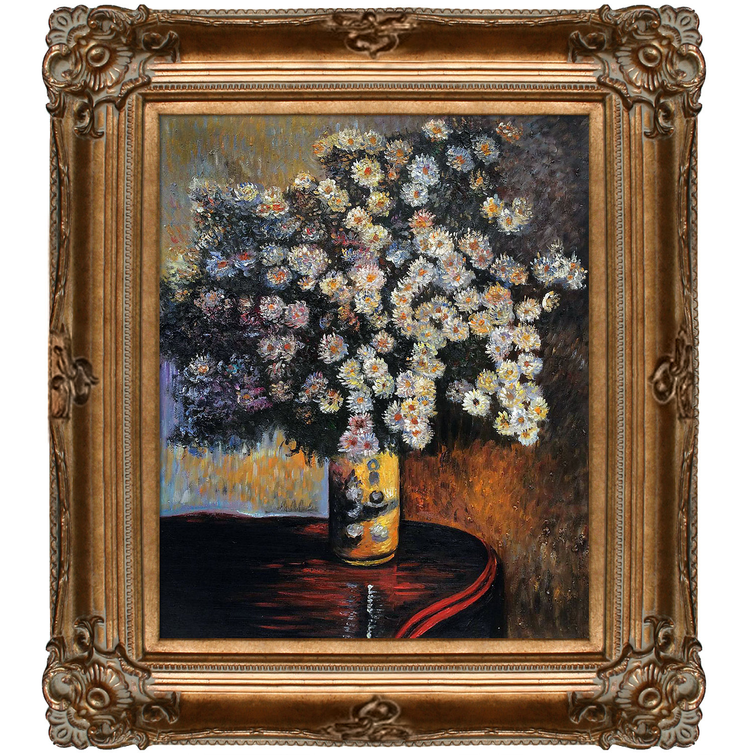 Tori Home Asters by Claude Monet Framed Painting Print | Wayfair