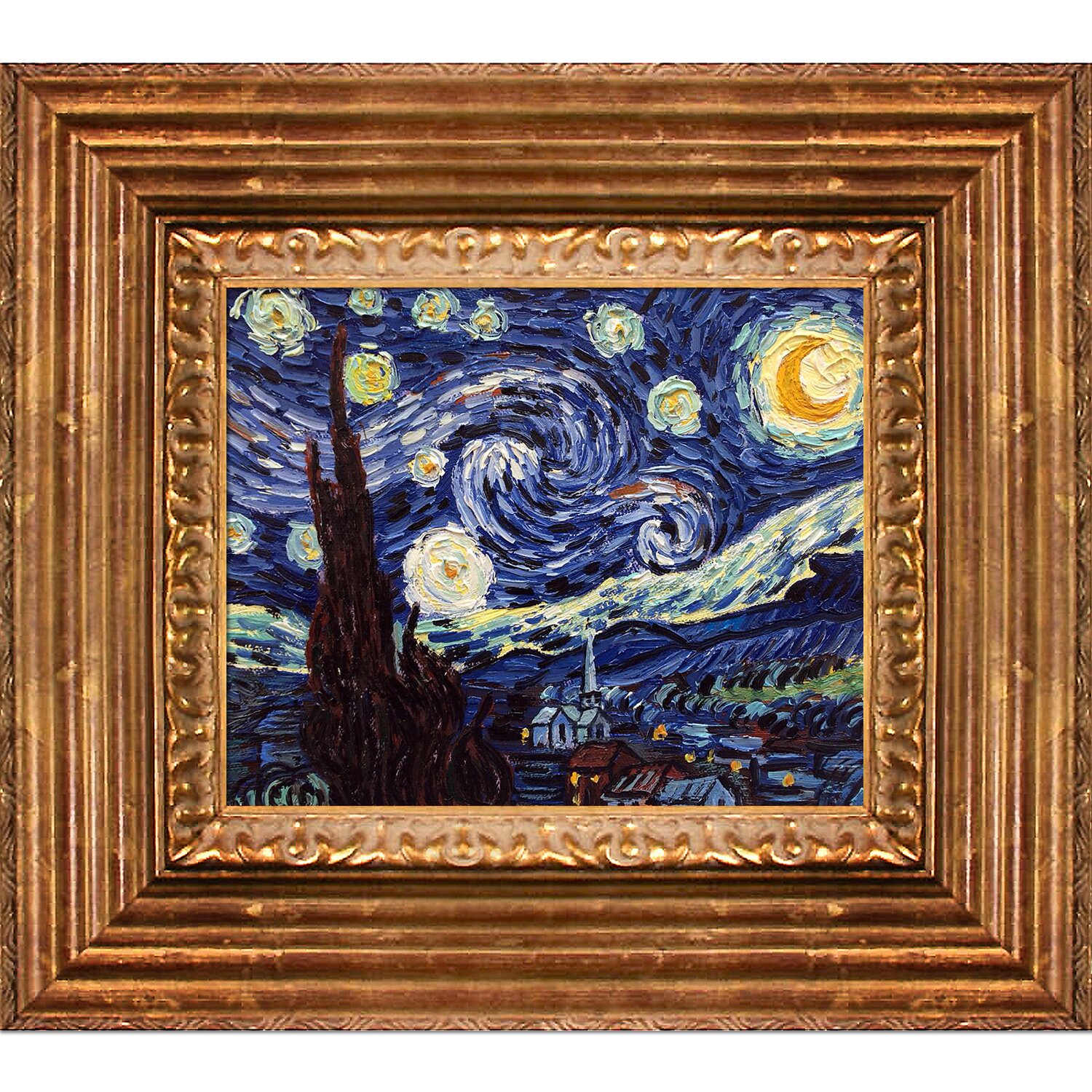 Tori Home Starry Night by Vincent Van Gogh Framed Original ...