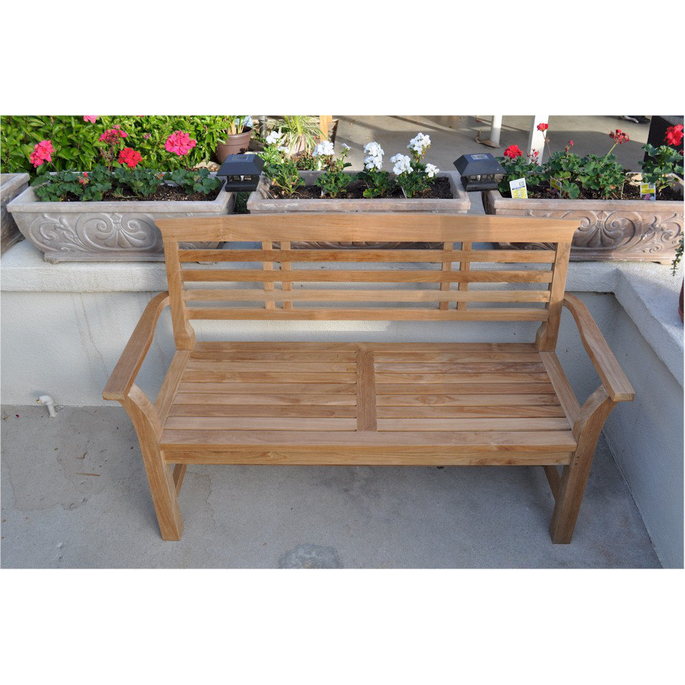 Anderson Teak Sakura 2-Seater Teak Garden Bench | Wayfair