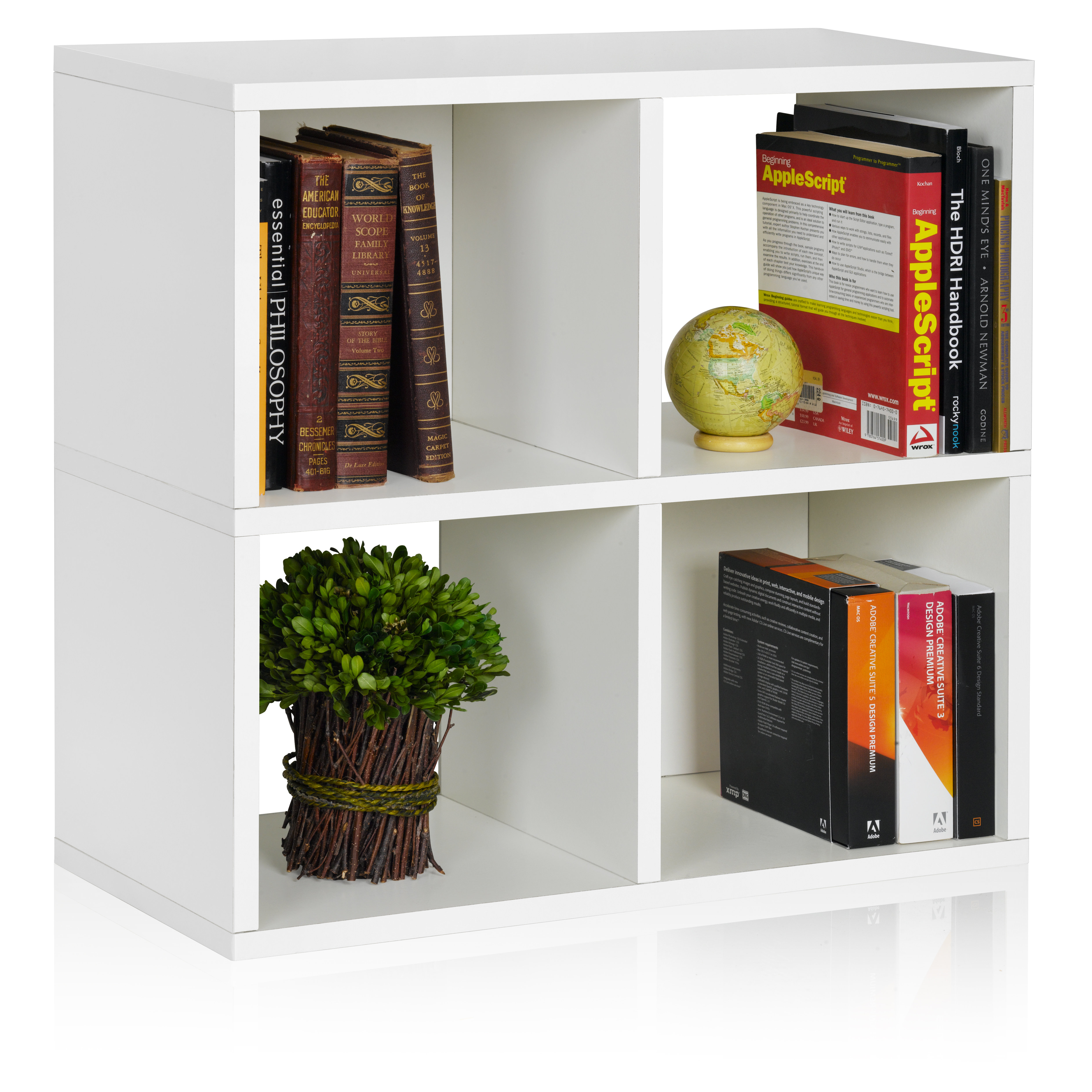 Way Basics zBoard Storage Quad 25"Cube Unit Bookcase & Reviews Wayfair