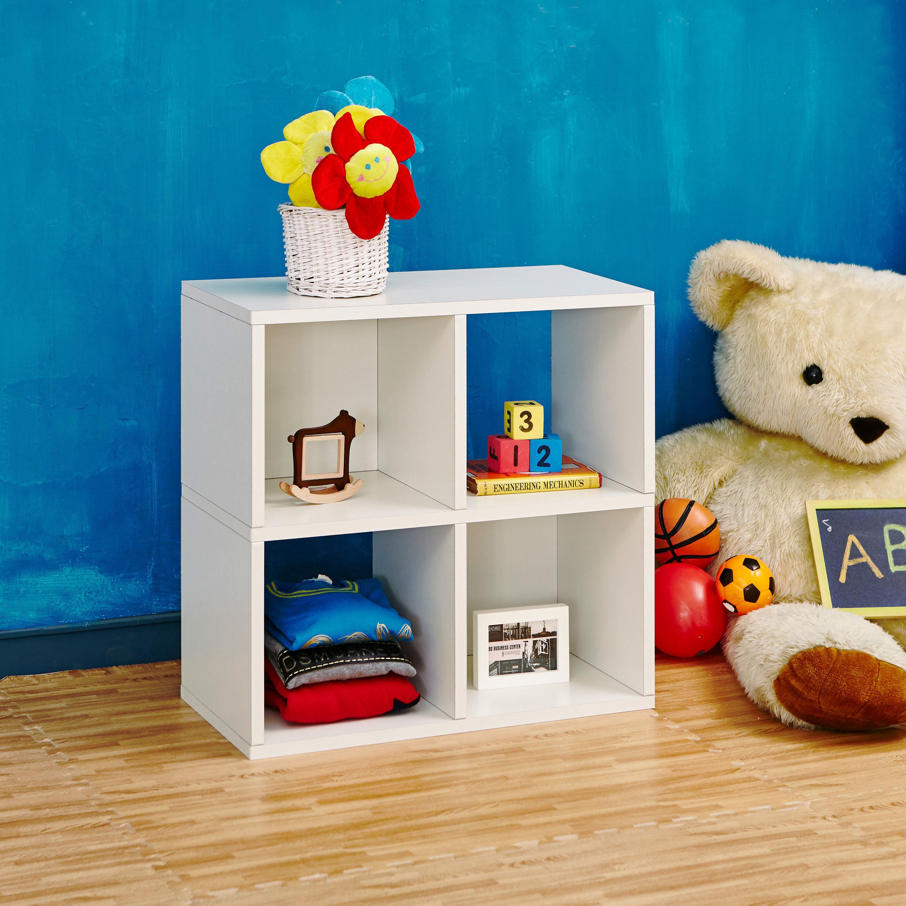 Way Basics zBoard Storage Quad 25"Cube Unit Bookcase & Reviews Wayfair