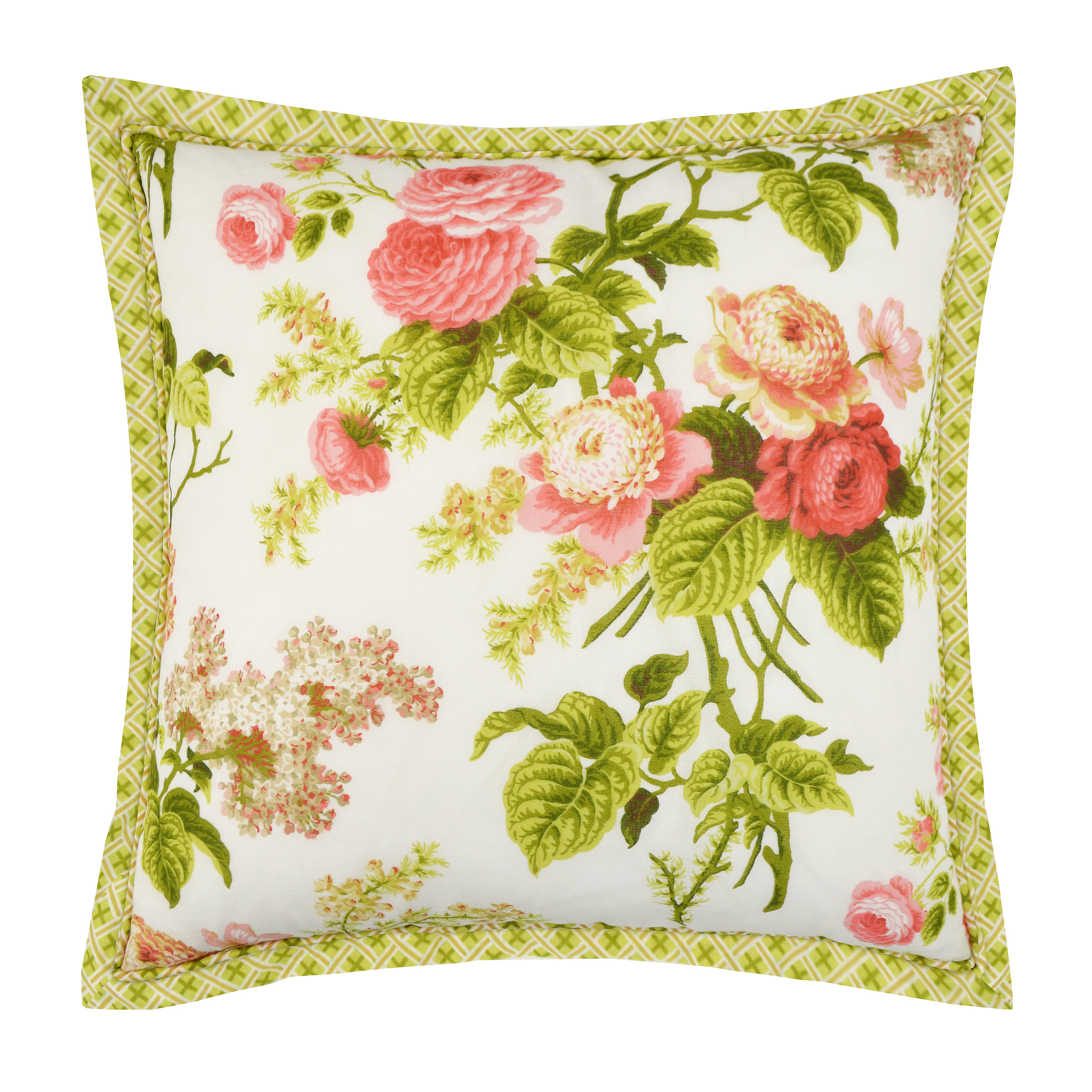 Waverly Emma's Garden Cotton Throw Pillow & Reviews Wayfair