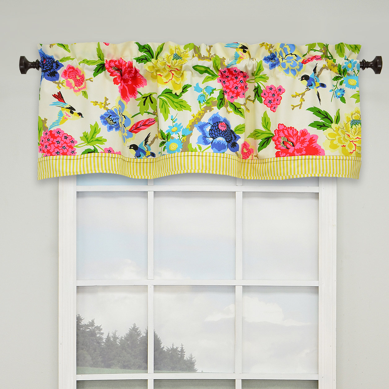 Waverly Charmed 52" Lined Curtain Valance & Reviews Wayfair
