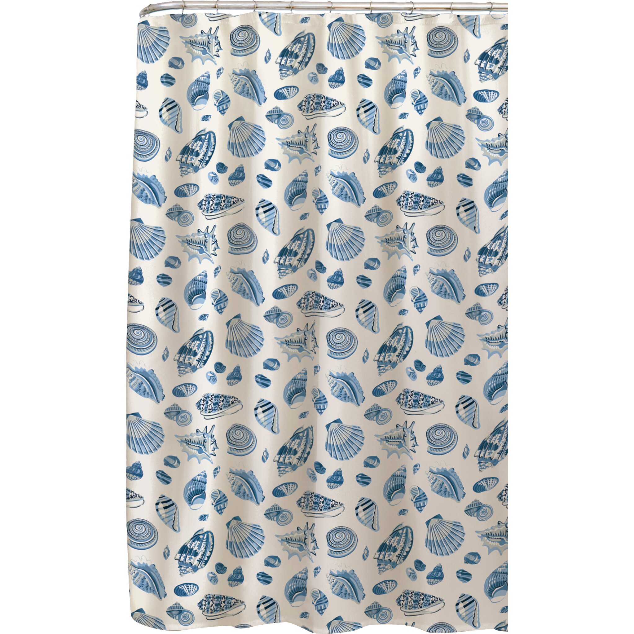 Waverly Low Tide Shower Curtain Reviews Wayfair   Waverly Low Tide Polyester Shower Curtain 47596510131 