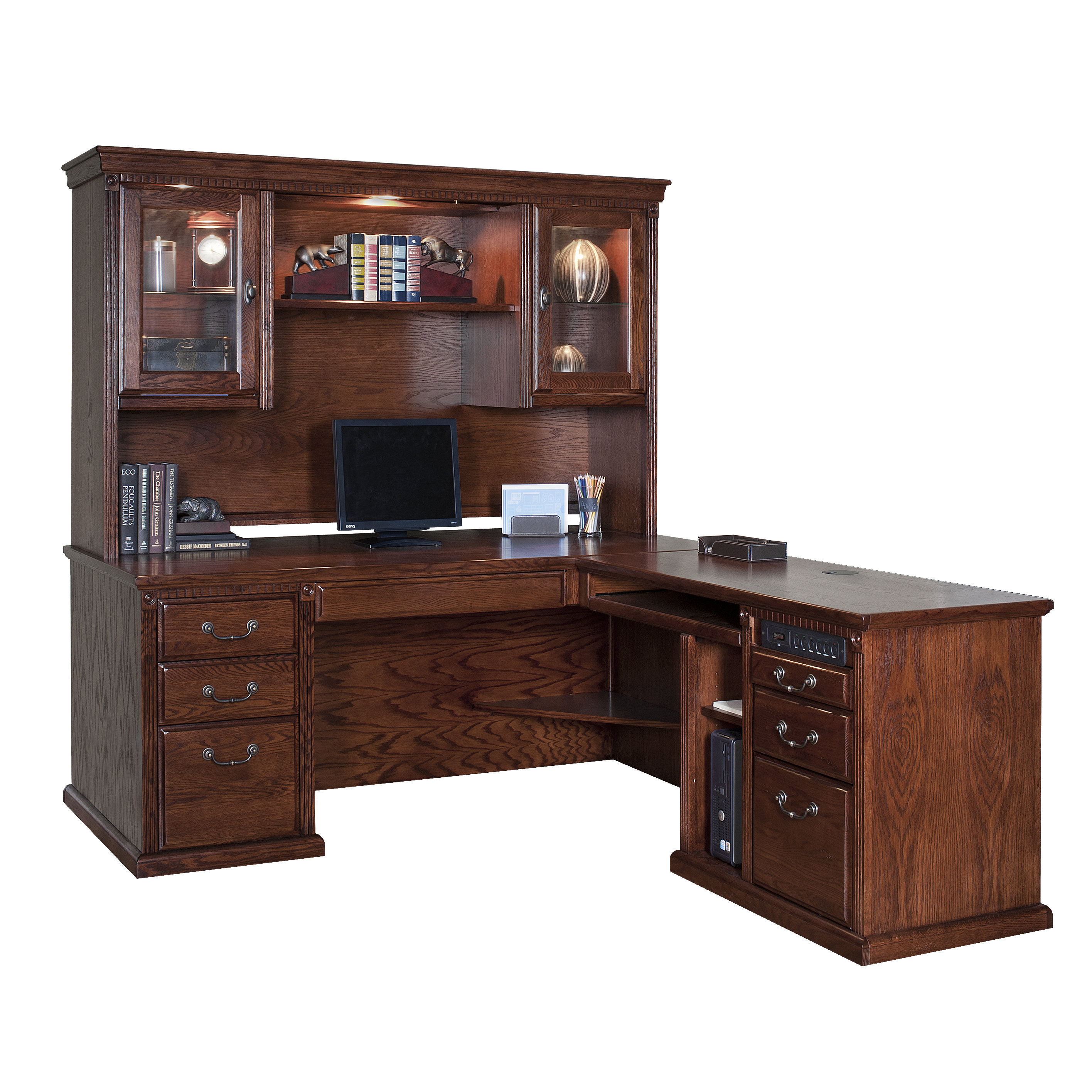 Martin Home Furnishings Huntington Oxford 43" H x 69.25" W Desk Hutch