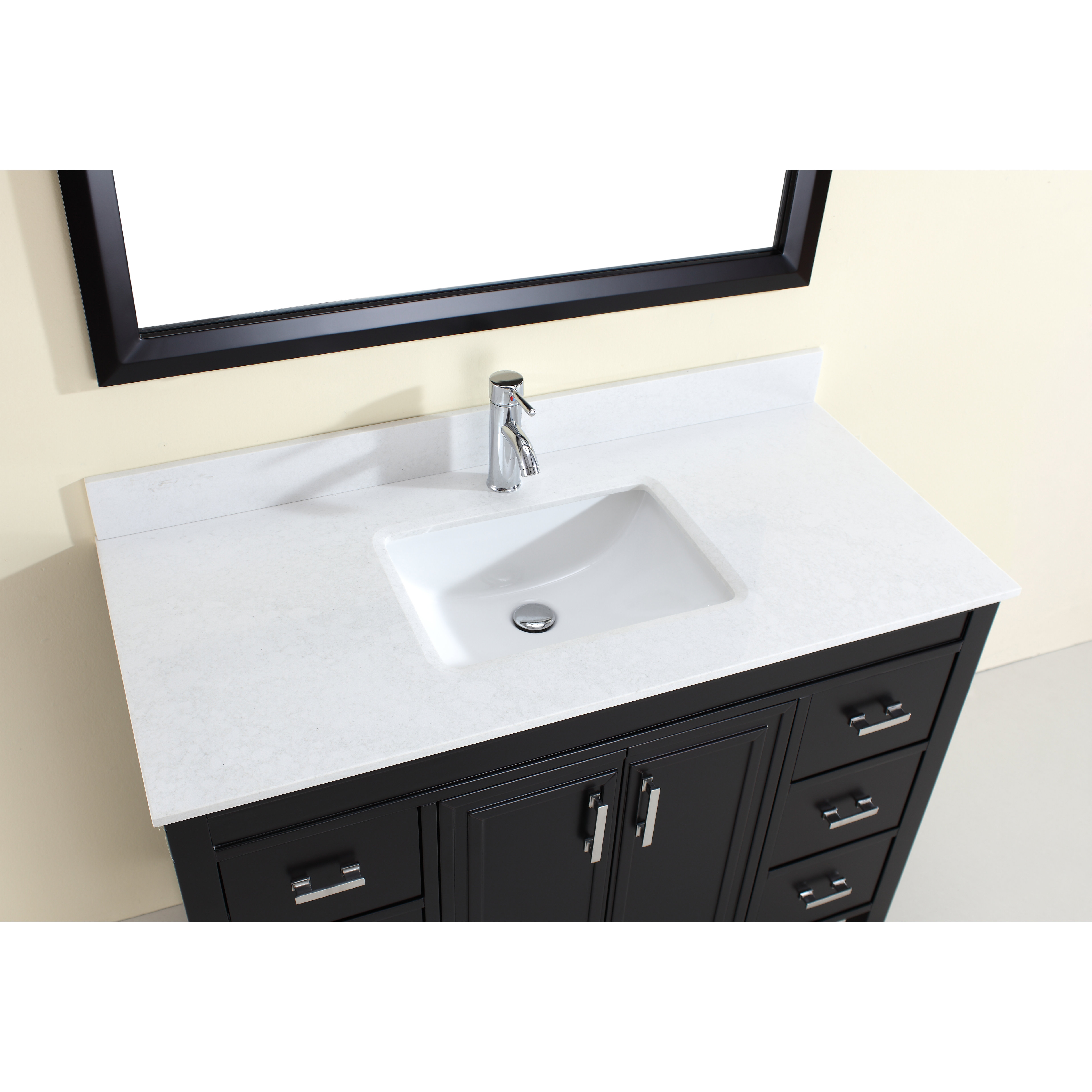 Bauhaus Bath Coraline 48" Single Bathroom Vanity Set with Mirror & Reviews Wayfair