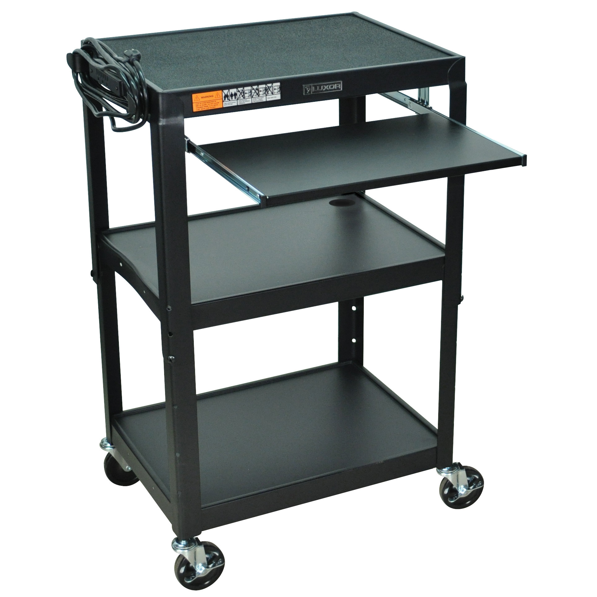 Luxor Compact Steel Mobile Computer Workstation AV Cart & Reviews Wayfair