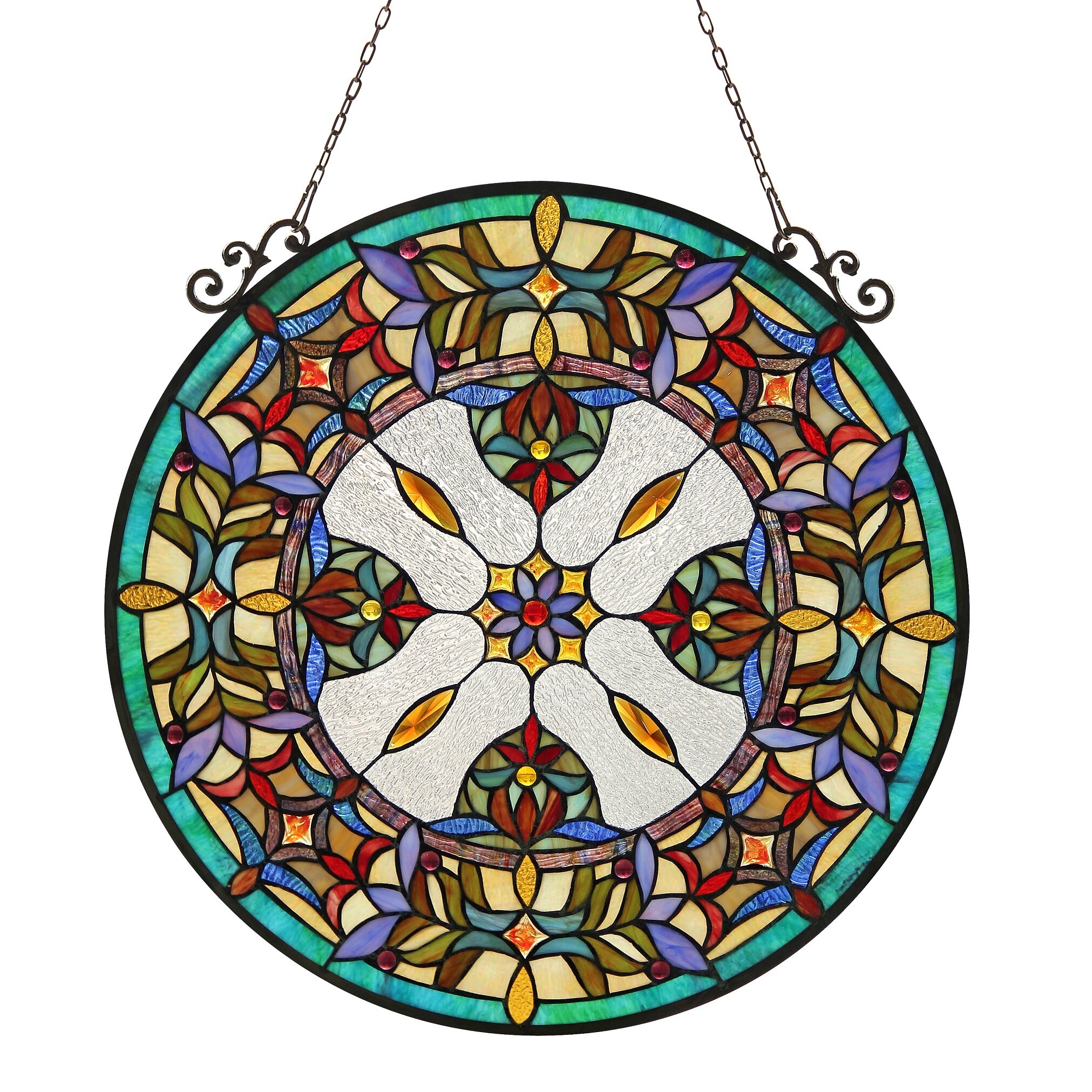 Chloe Lighting Vista Tiffany Glass Window Panel And Reviews Wayfair